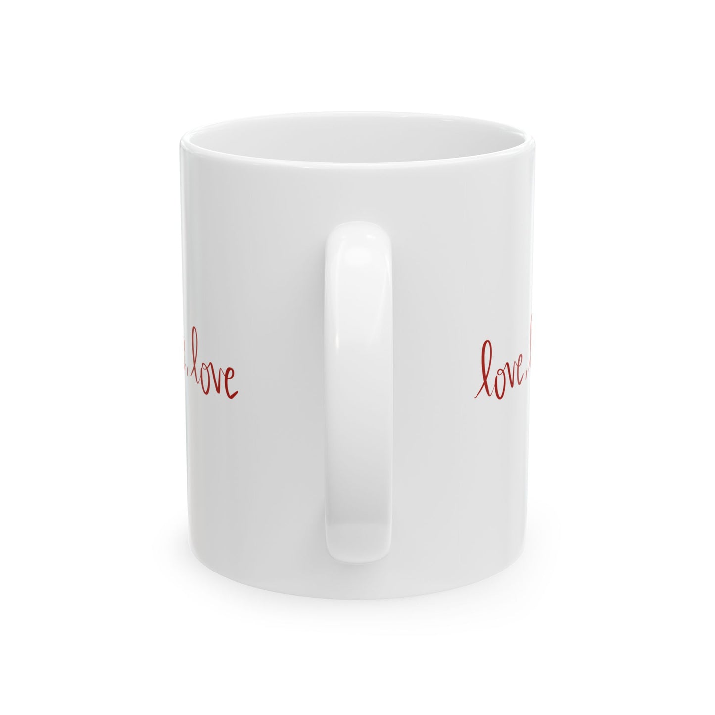 Love, Love, Love Ceramic Mug