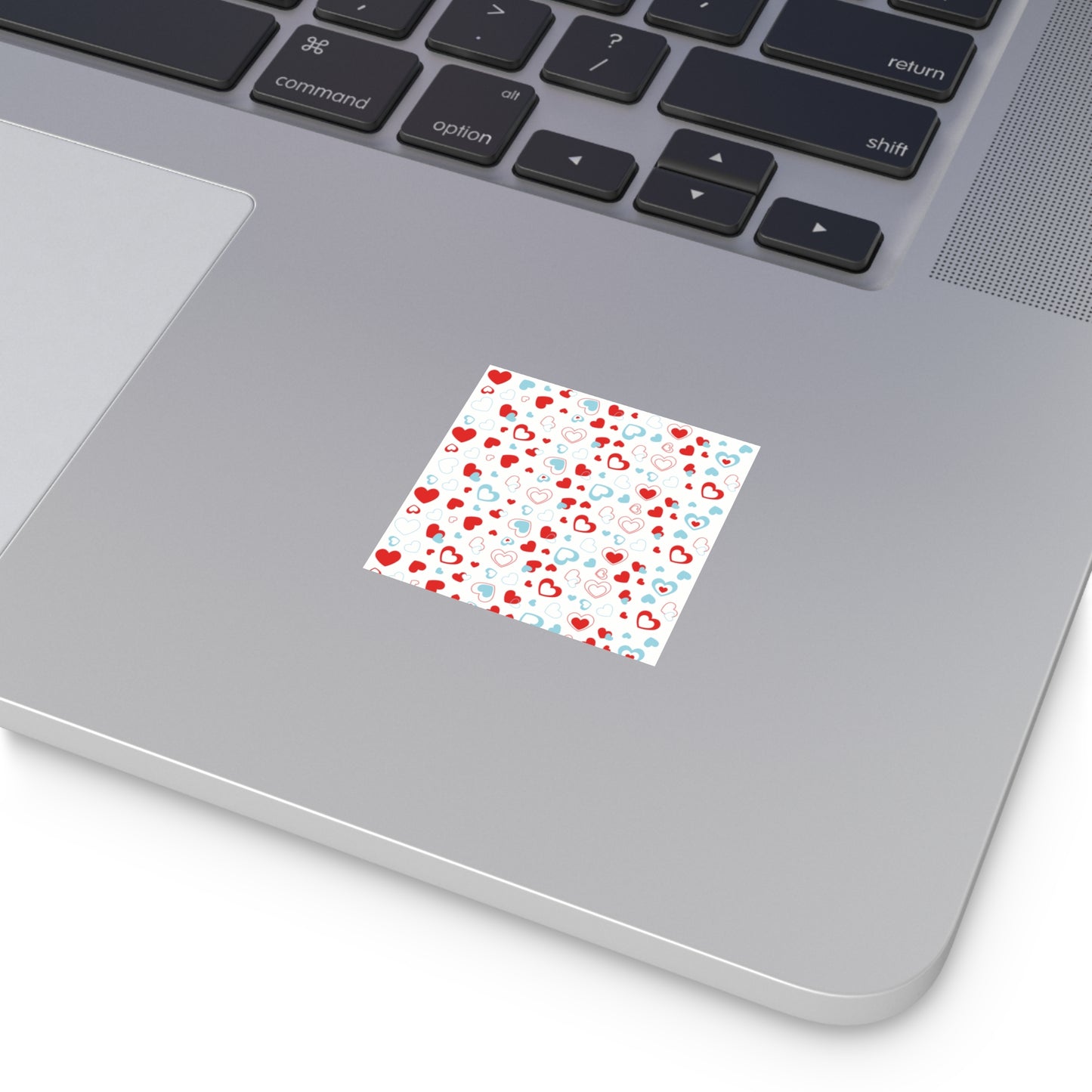 Hearts Square Vinyl Sticker