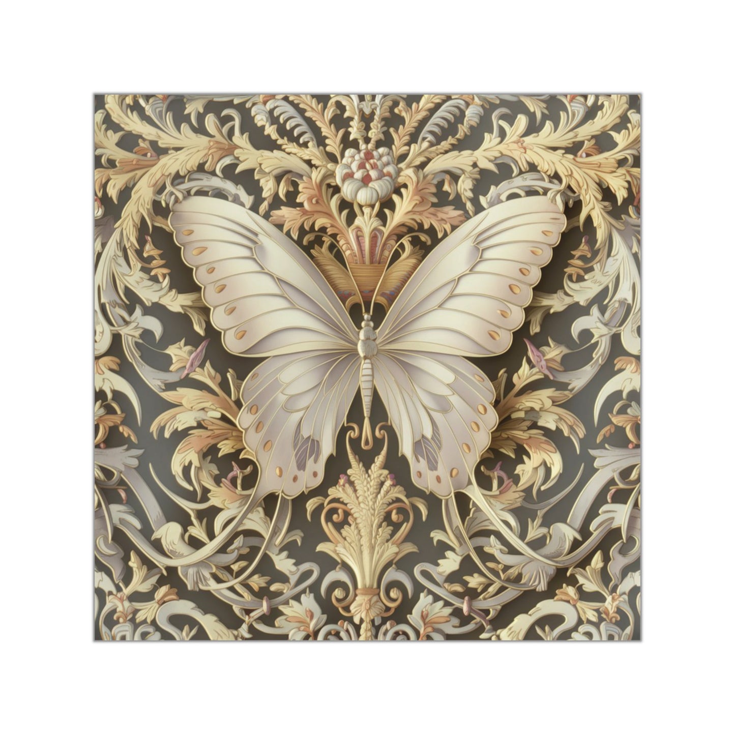 Butterfly Square Vinyl Sticker