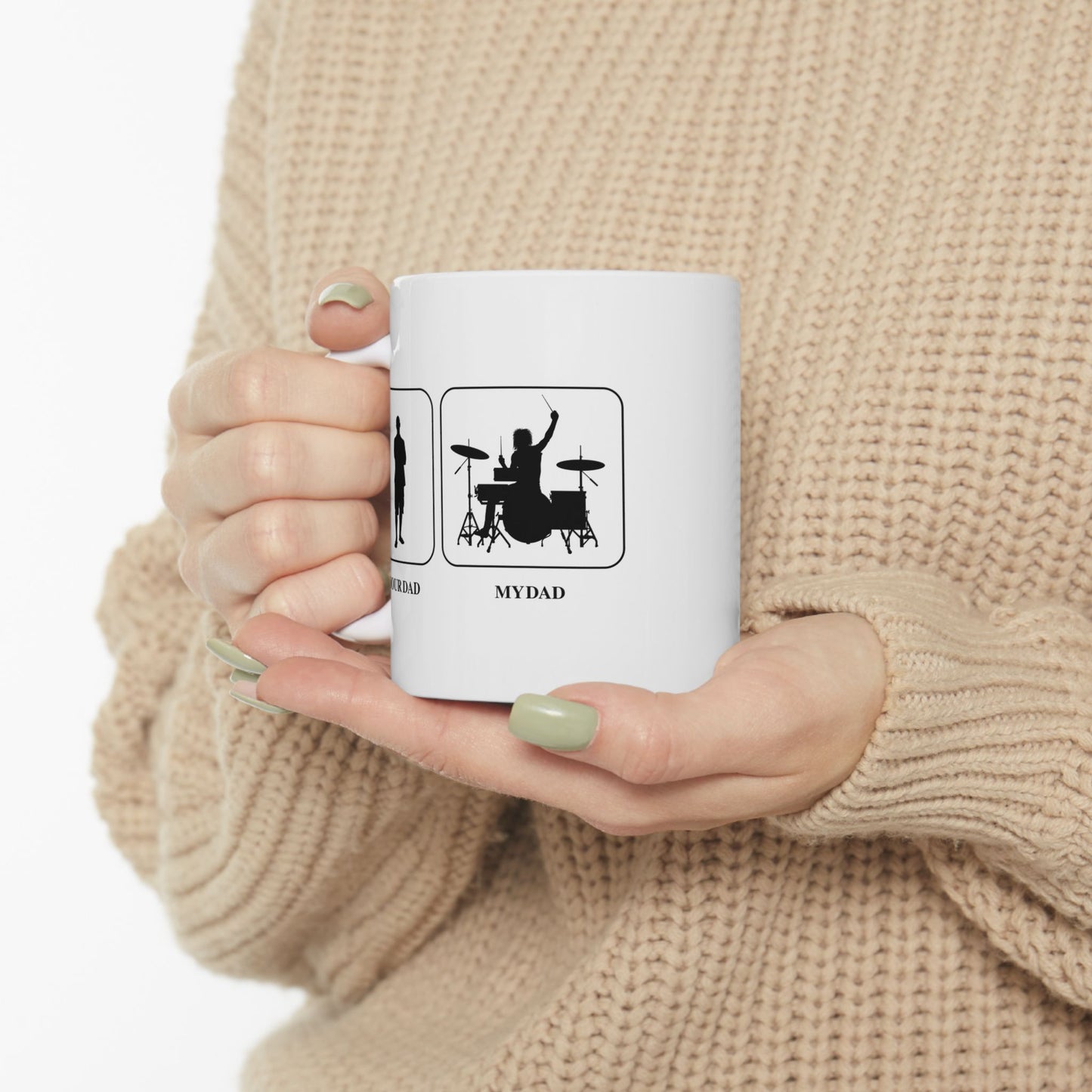 Drummer Dad Ceramic Mug