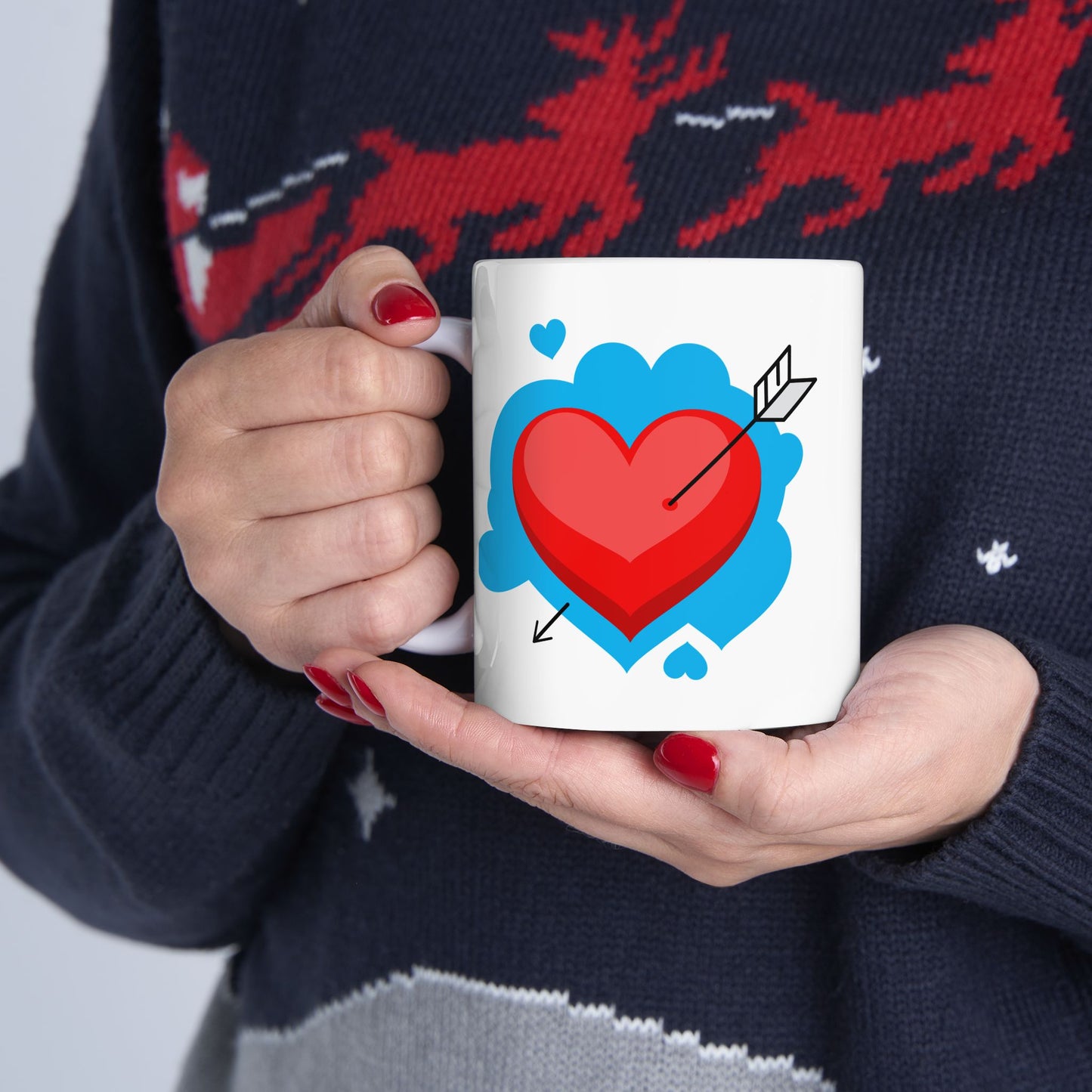 Heart Valentine Ceramic Mug 11oz