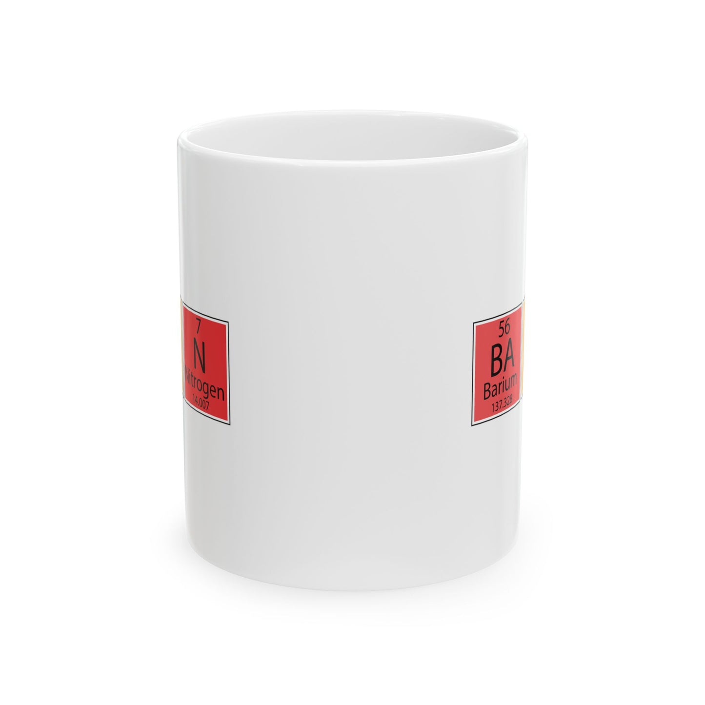 Bacon Periodic Table Mug, Chemistry Inspired Ceramic Coffee Cup, Fun Kitchen Drinkware, Gift for Foodies & Science Lovers