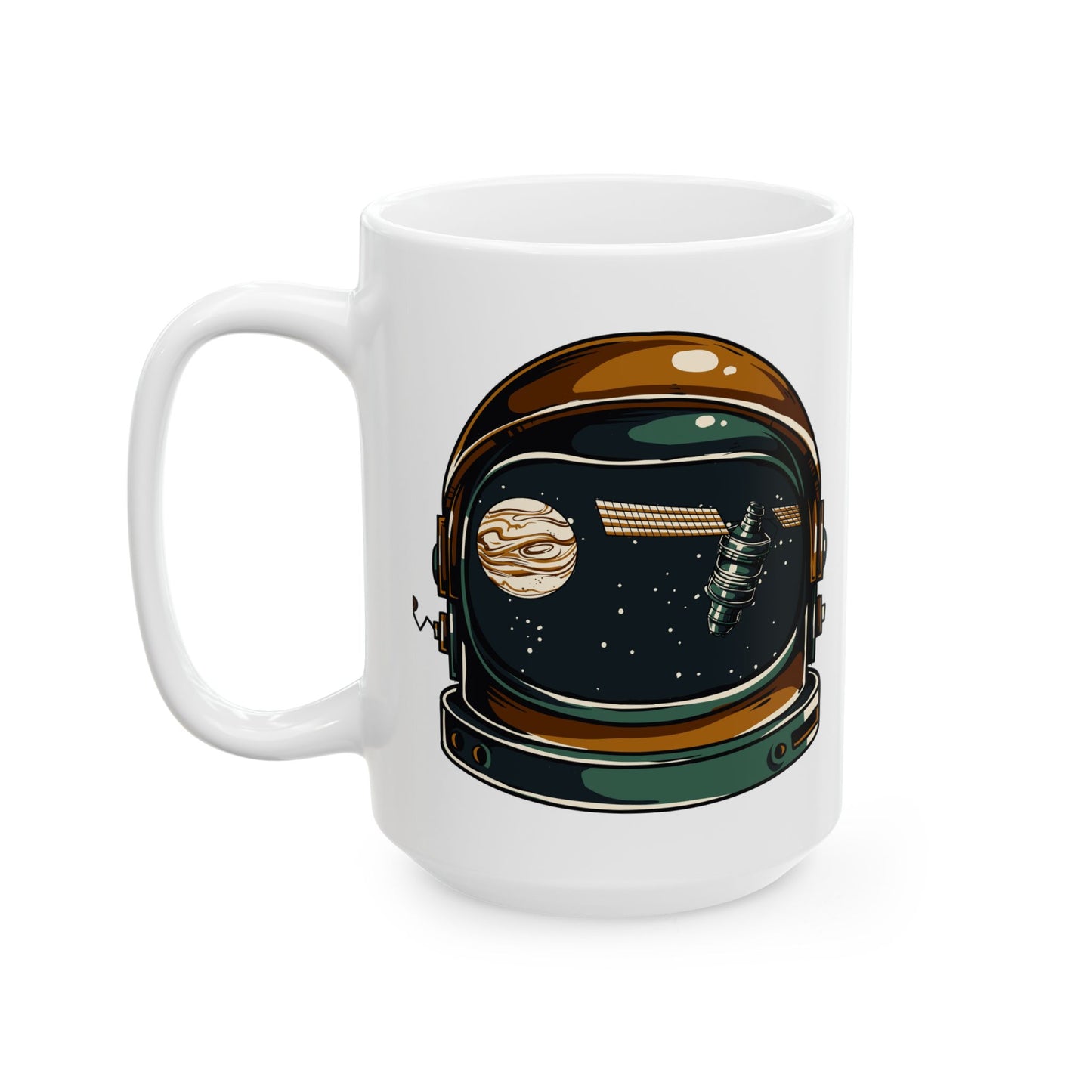 Space Helmet Astronaut Ceramic Mug 11oz