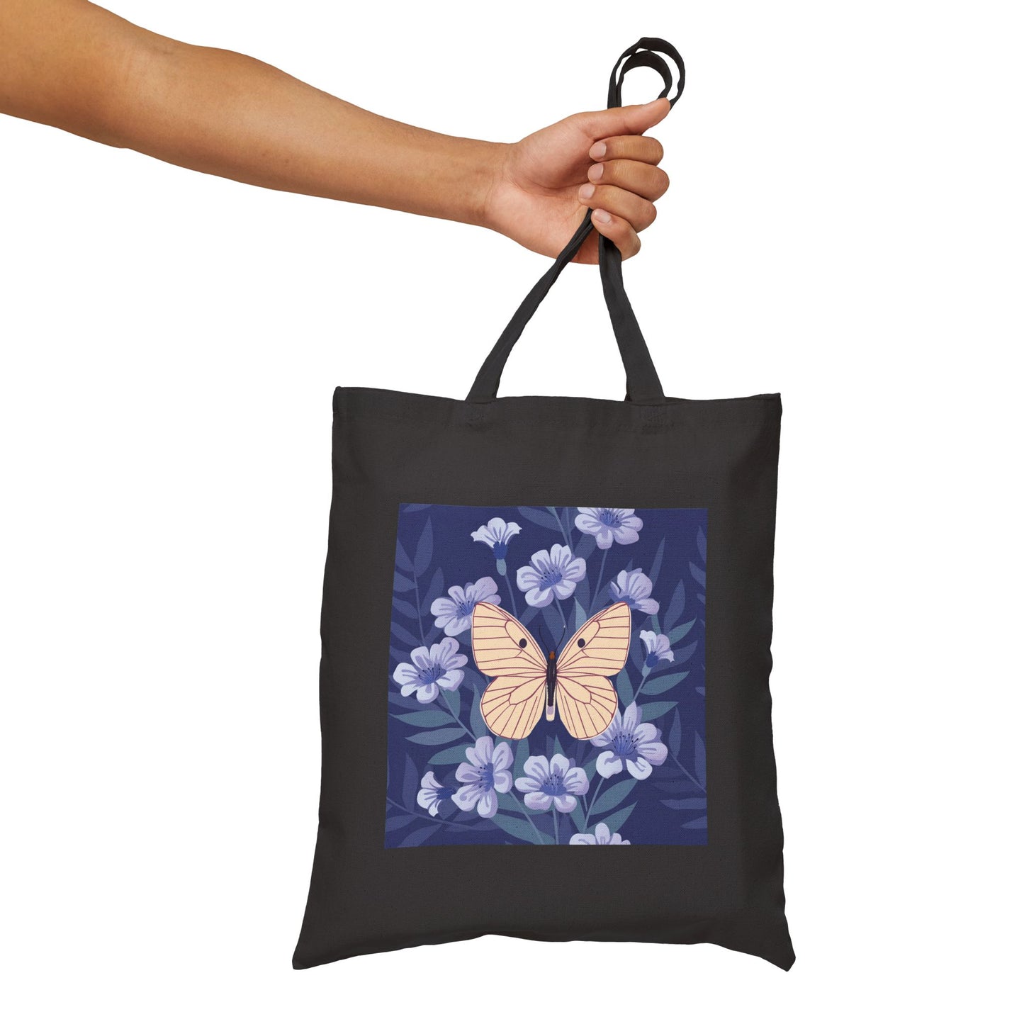 Butterfly Cotton Canvas Tote Bag