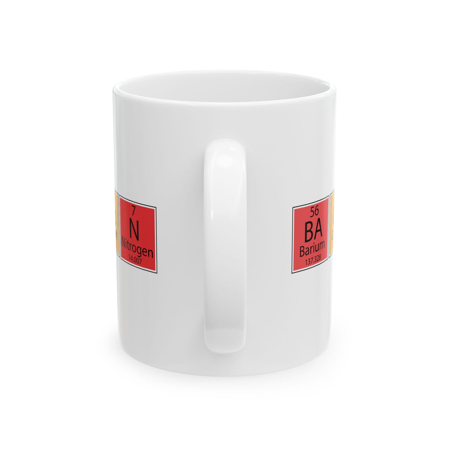 Bacon Periodic Table Mug, Chemistry Inspired Ceramic Coffee Cup, Fun Kitchen Drinkware, Gift for Foodies & Science Lovers