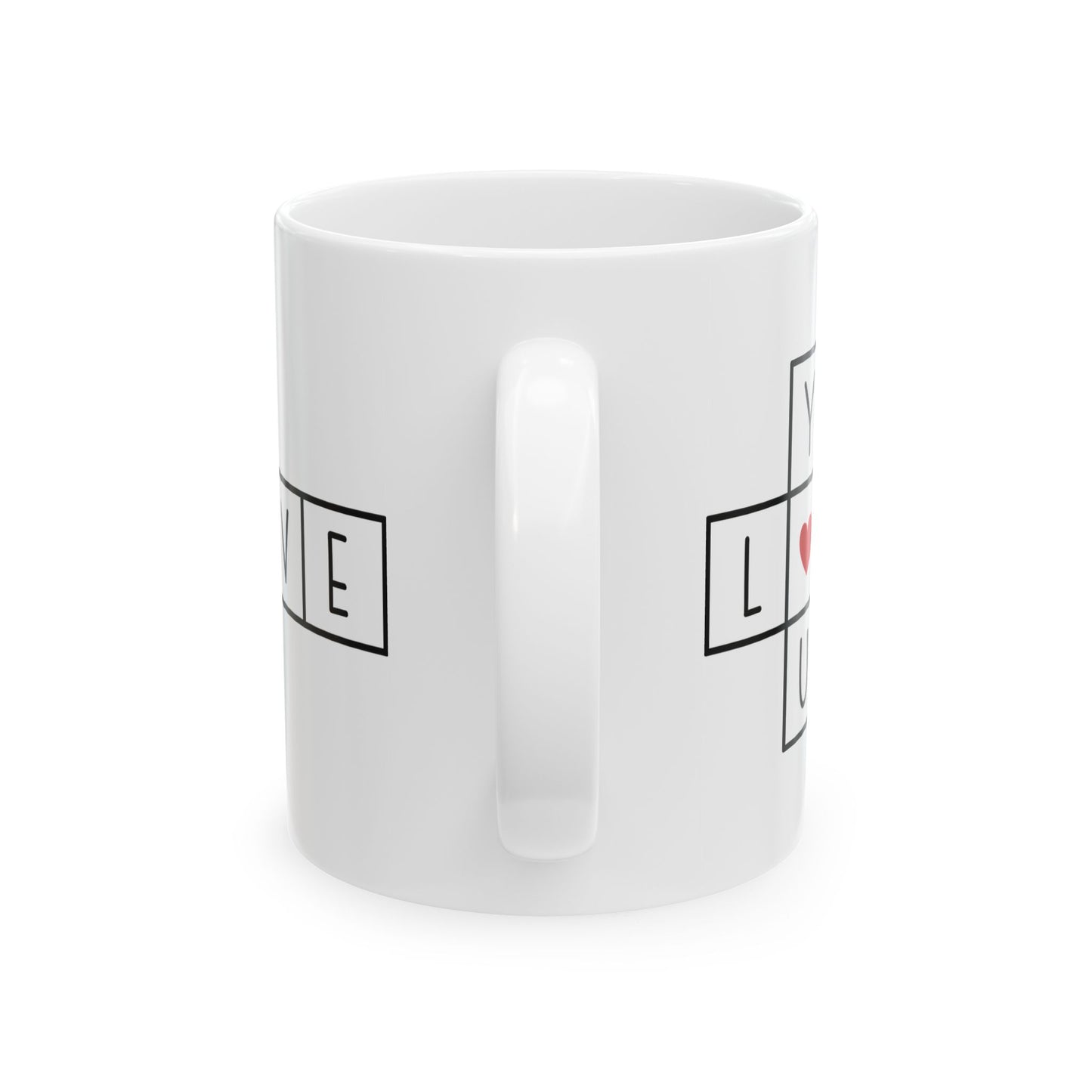 Love You Crossword Ceramic Mug