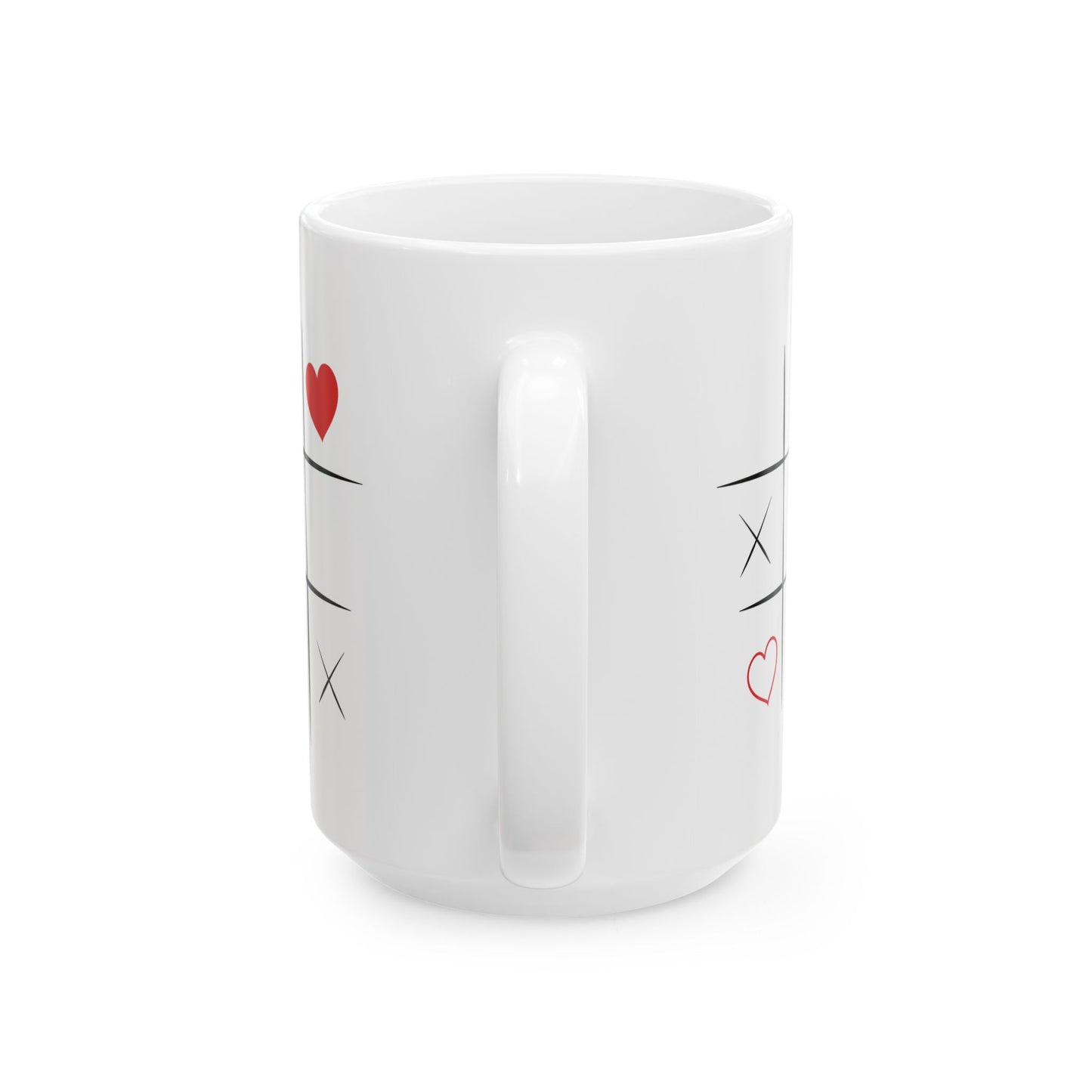 Tic-Tac-Toe Valentine Ceramic Mug