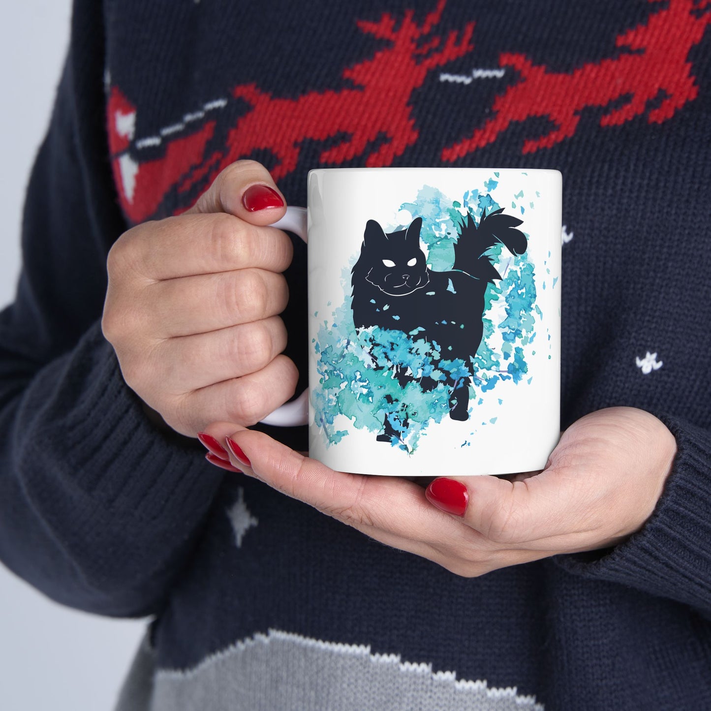 Black Cat Ceramic Mug