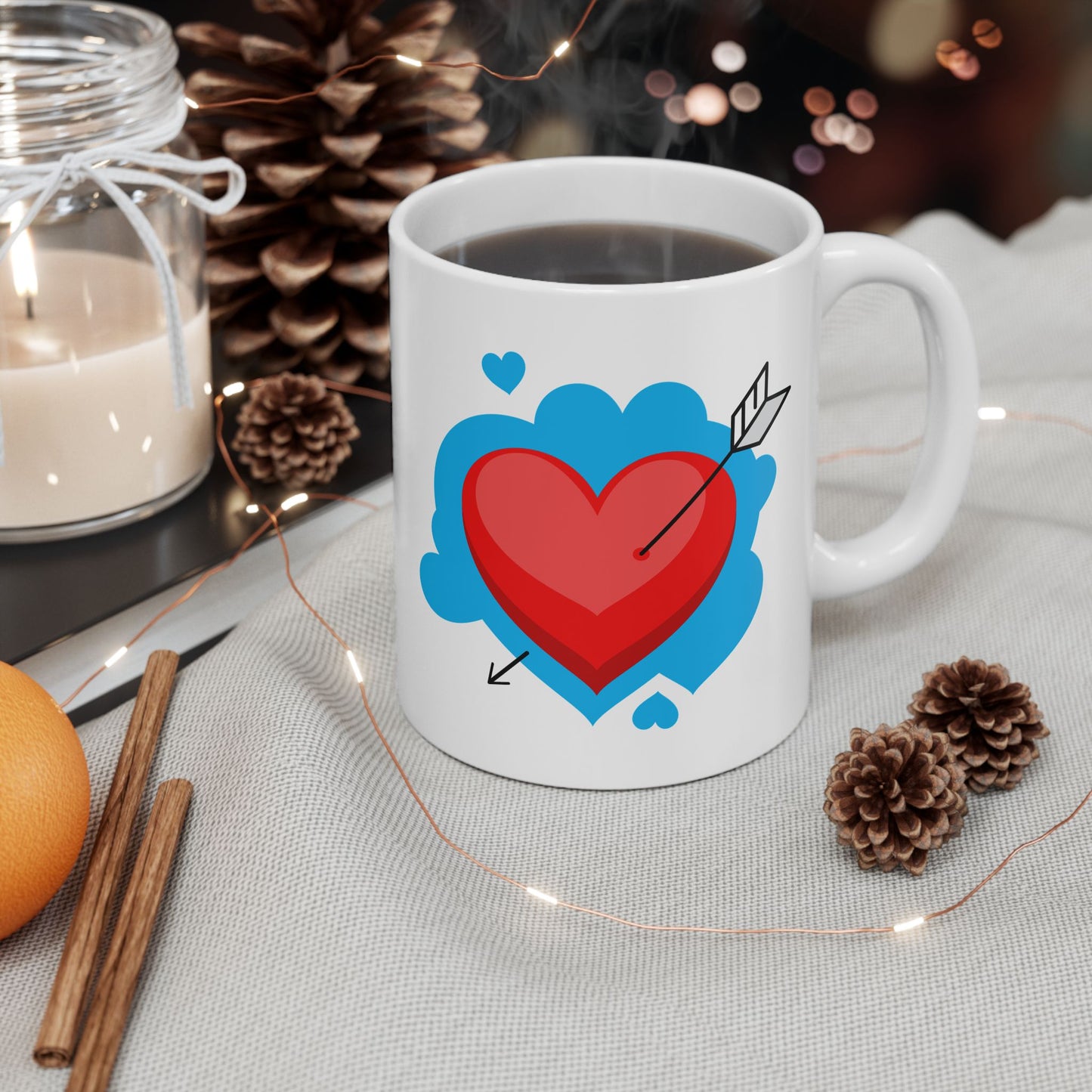 Heart Valentine Ceramic Mug 11oz