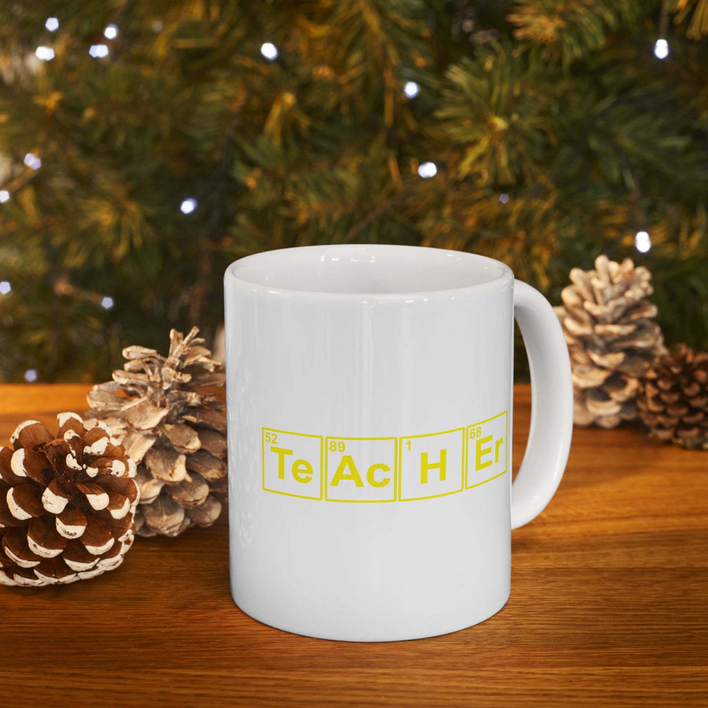 Teacher (Te Ac H Er Elements Periodic Table) Ceramic Mug 11oz