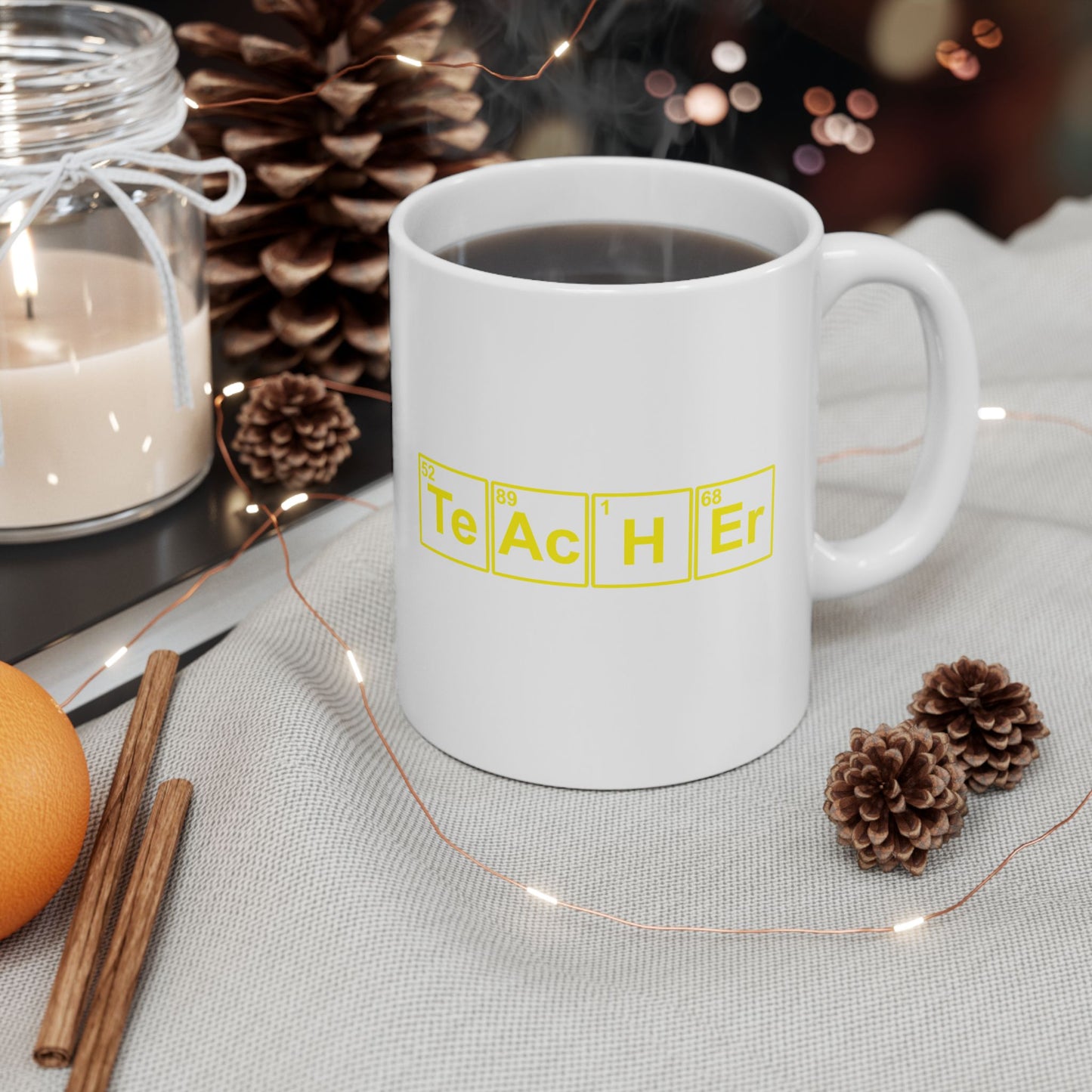 Teacher (Te Ac H Er Elements Periodic Table) Ceramic Mug 11oz