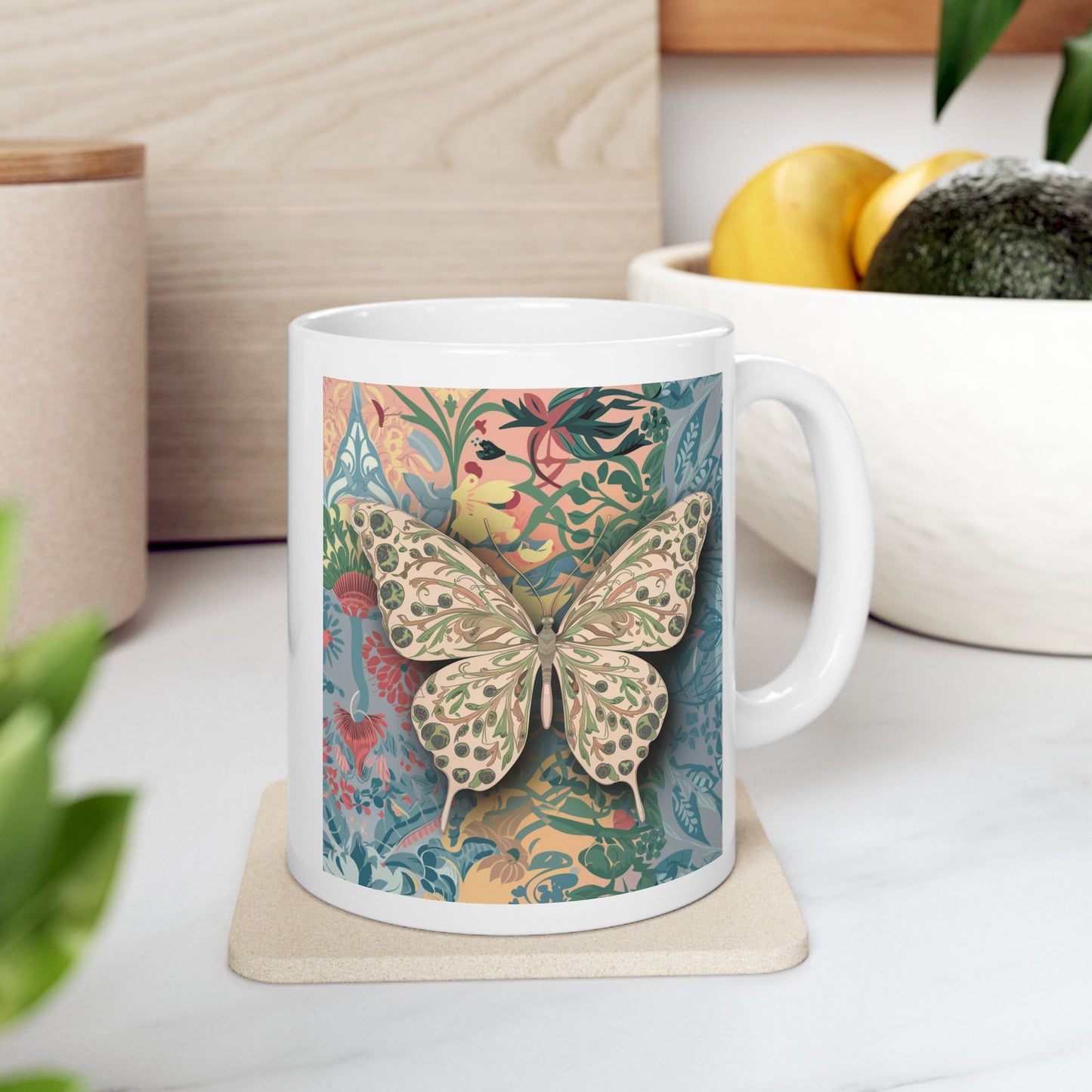 Butterfly Ceramic Mug