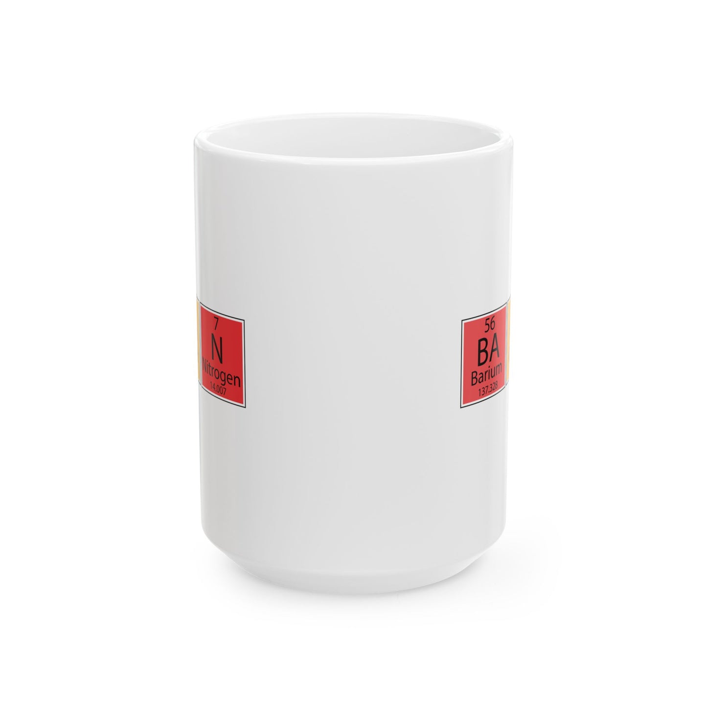 Bacon Periodic Table Mug, Chemistry Inspired Ceramic Coffee Cup, Fun Kitchen Drinkware, Gift for Foodies & Science Lovers