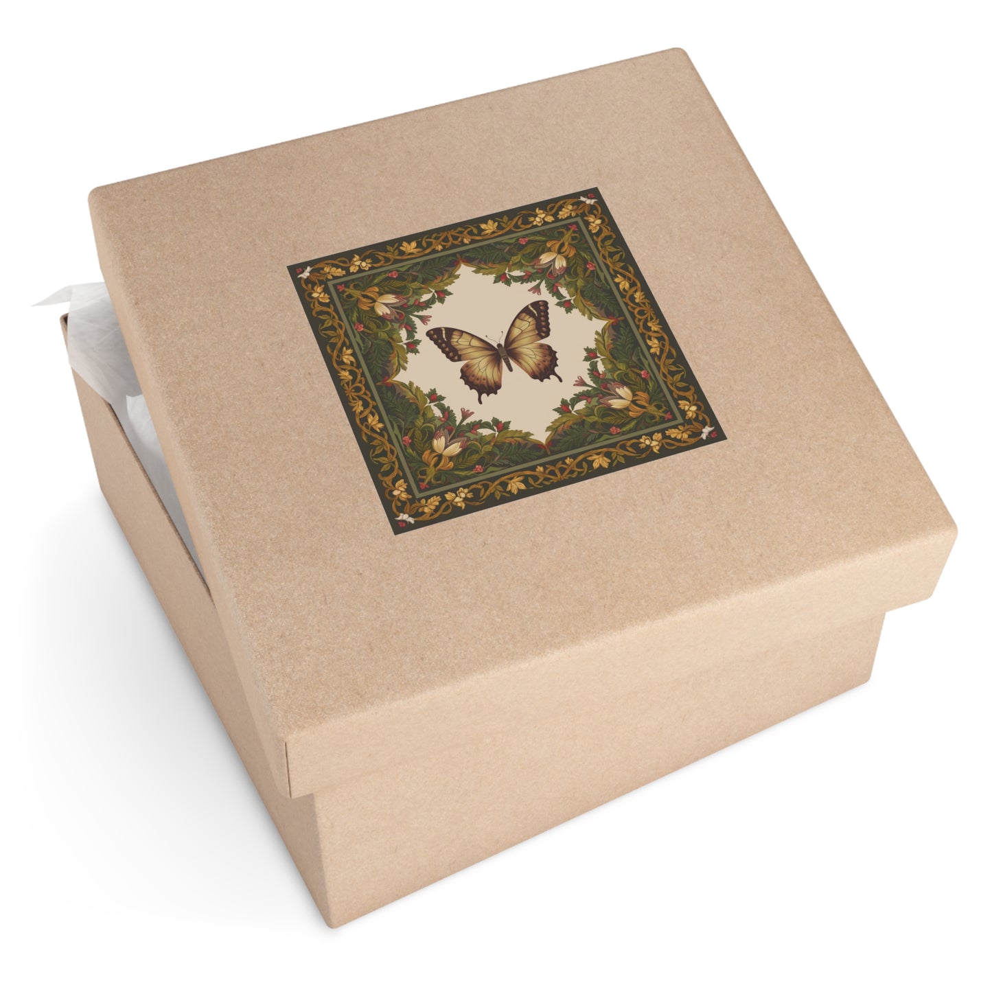 Butterfly Square Vinyl Sticker