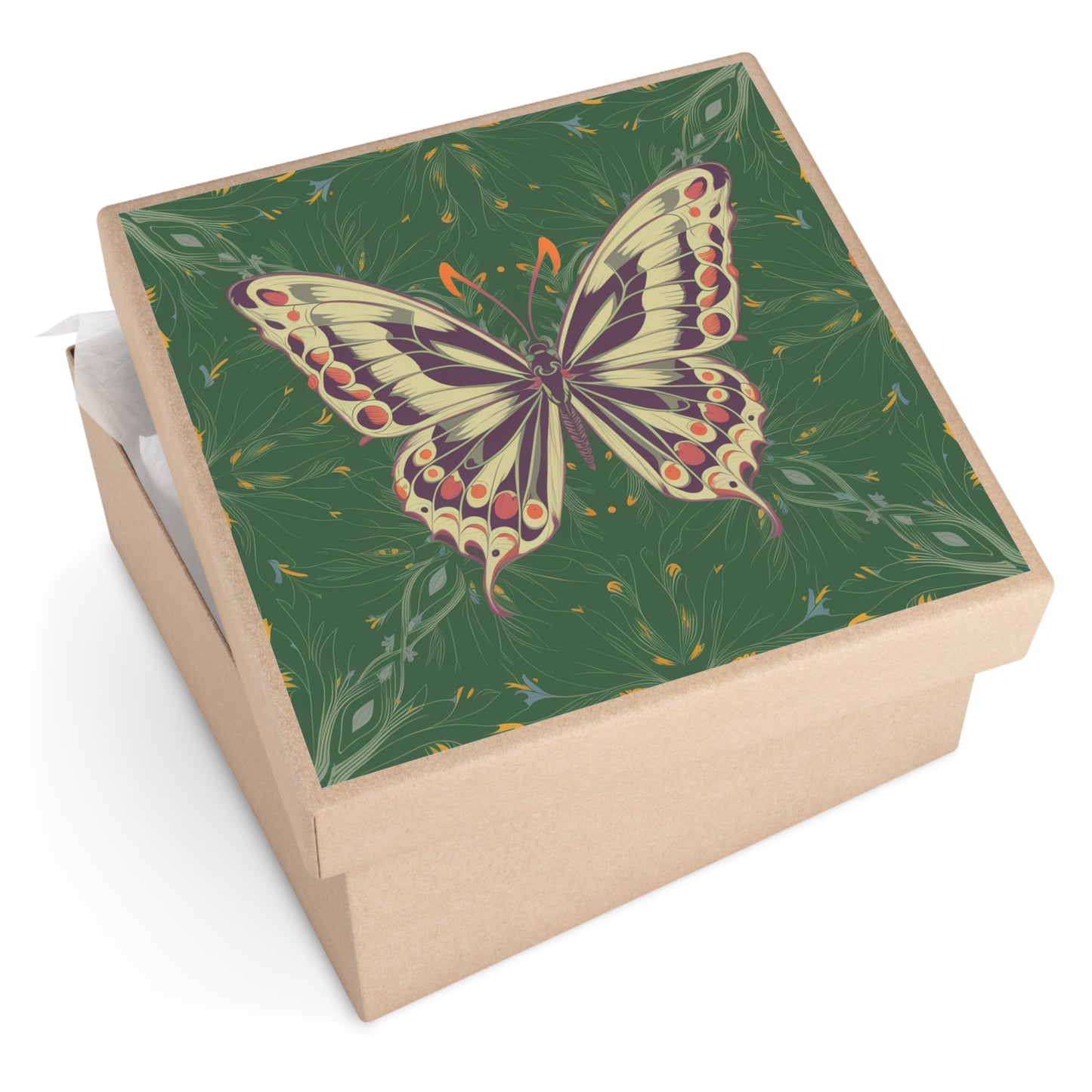 Butterfly Square Vinyl Sticker