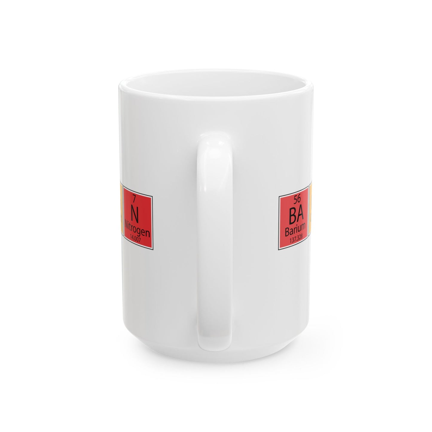 Bacon Periodic Table Mug, Chemistry Inspired Ceramic Coffee Cup, Fun Kitchen Drinkware, Gift for Foodies & Science Lovers
