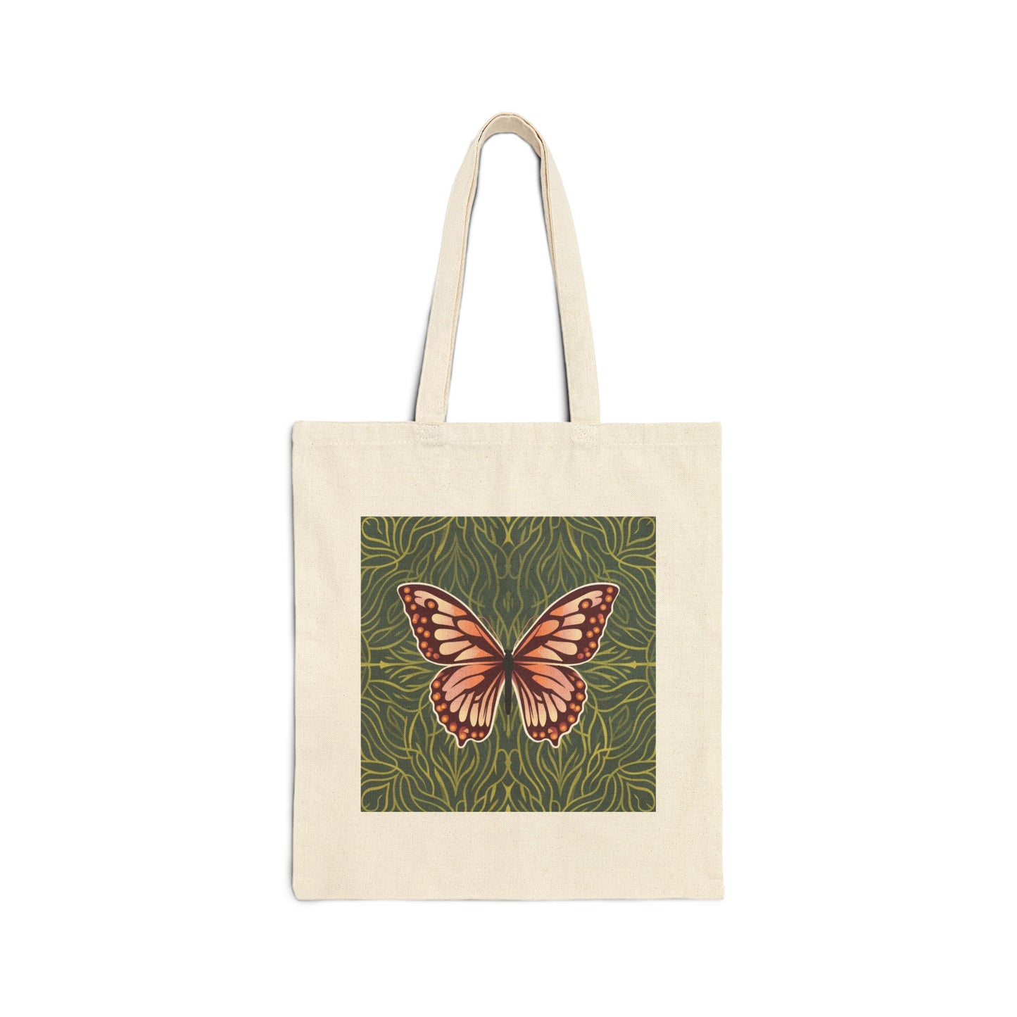 Butterfly Cotton Canvas Tote Bag
