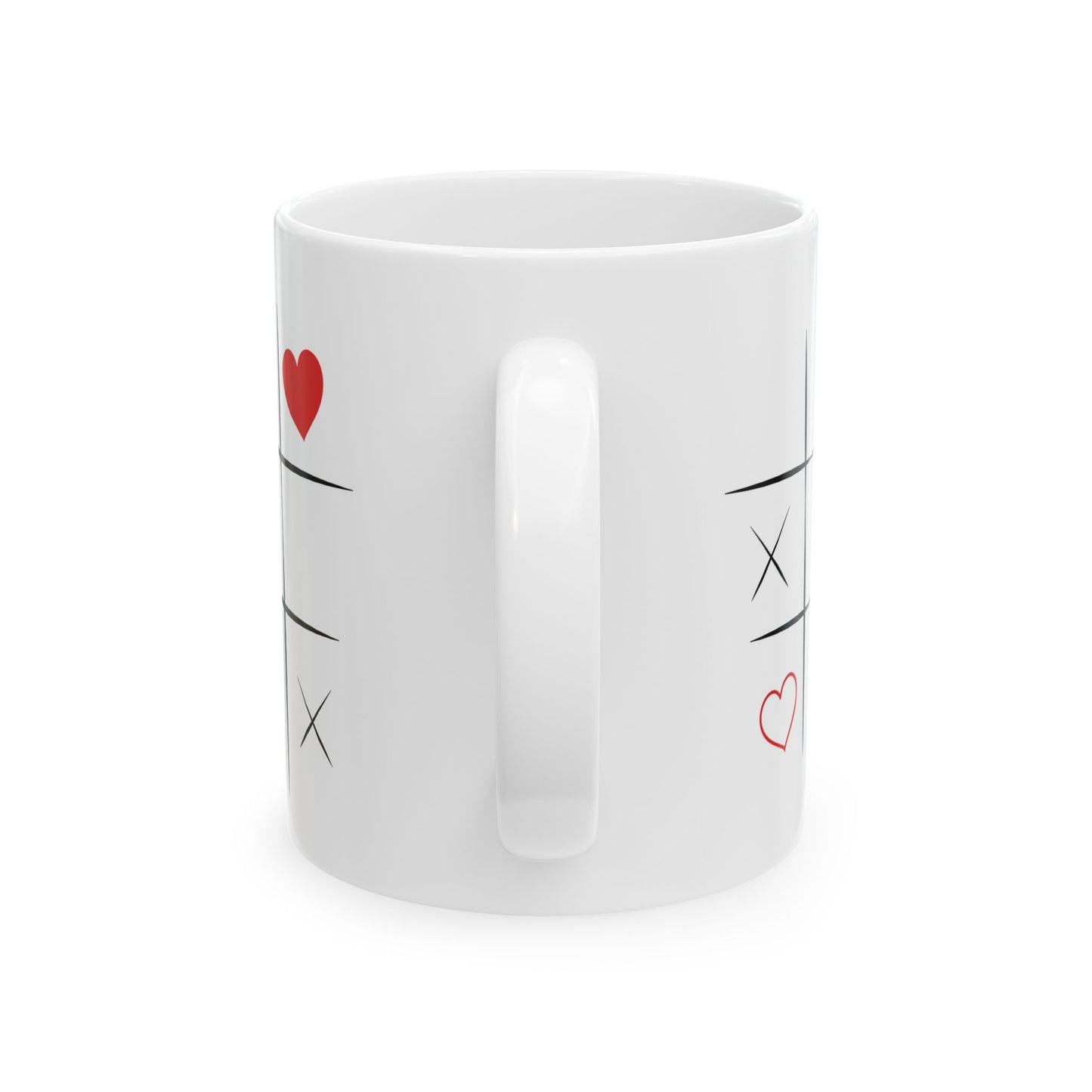 Tic-Tac-Toe Valentine Ceramic Mug