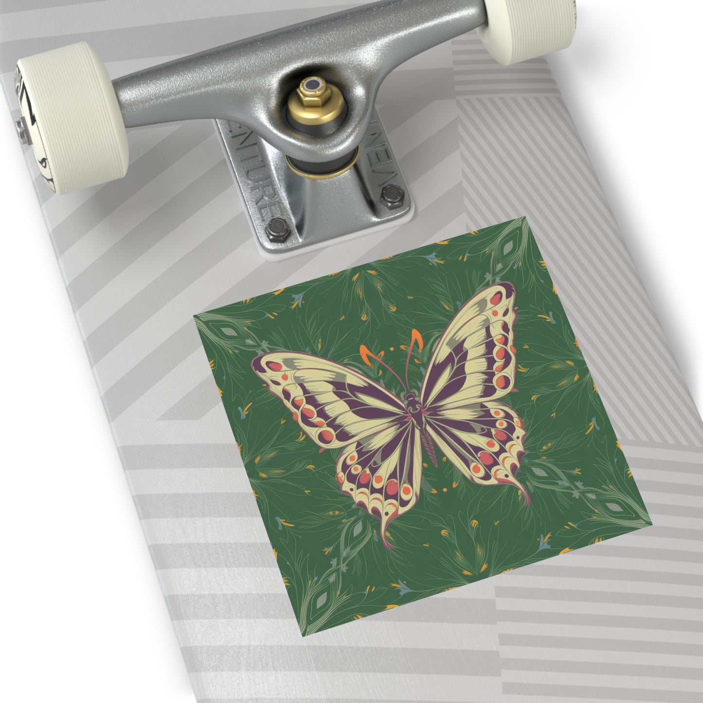 Butterfly Square Vinyl Sticker