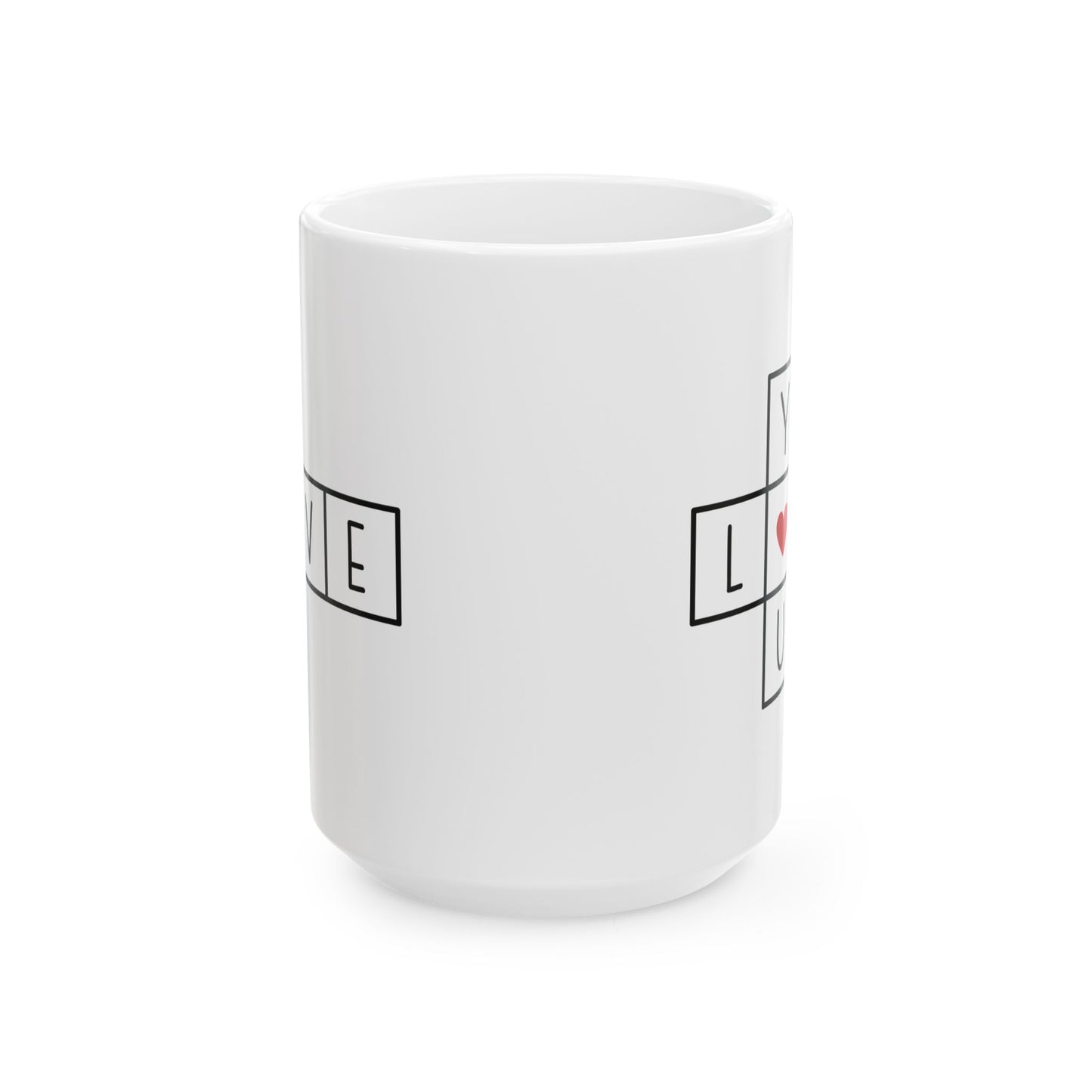 Love You Crossword Ceramic Mug