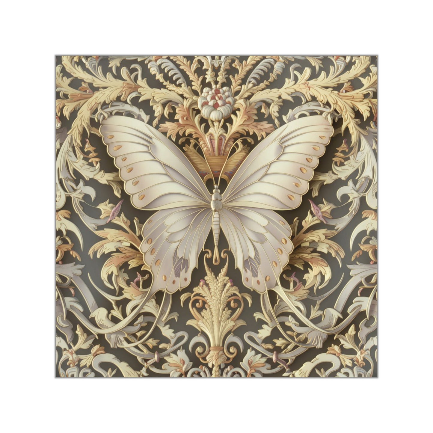 Butterfly Square Vinyl Sticker