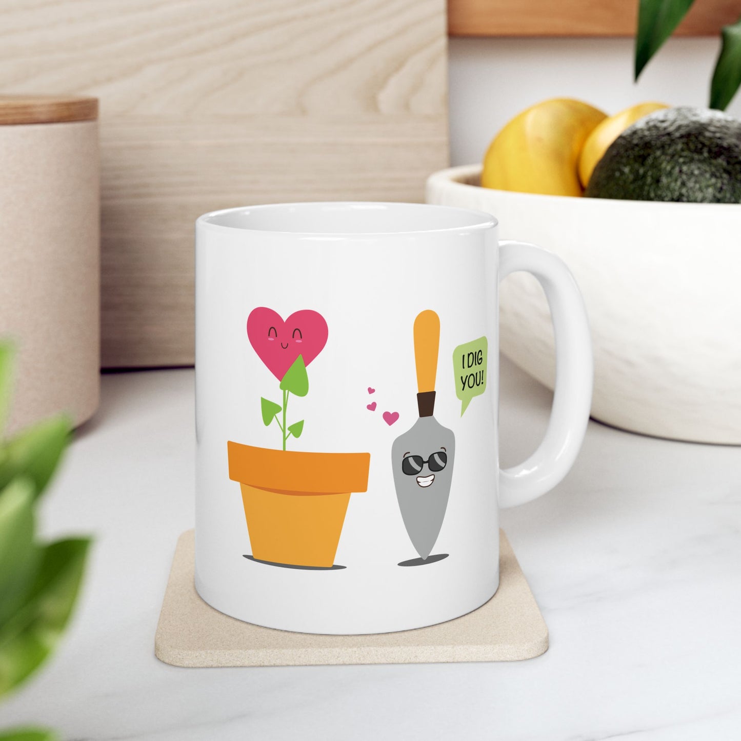 I Dig You Valentine Ceramic Mug 11oz
