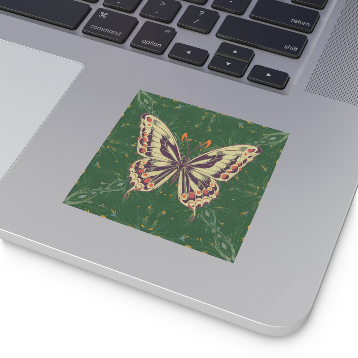 Butterfly Square Vinyl Sticker