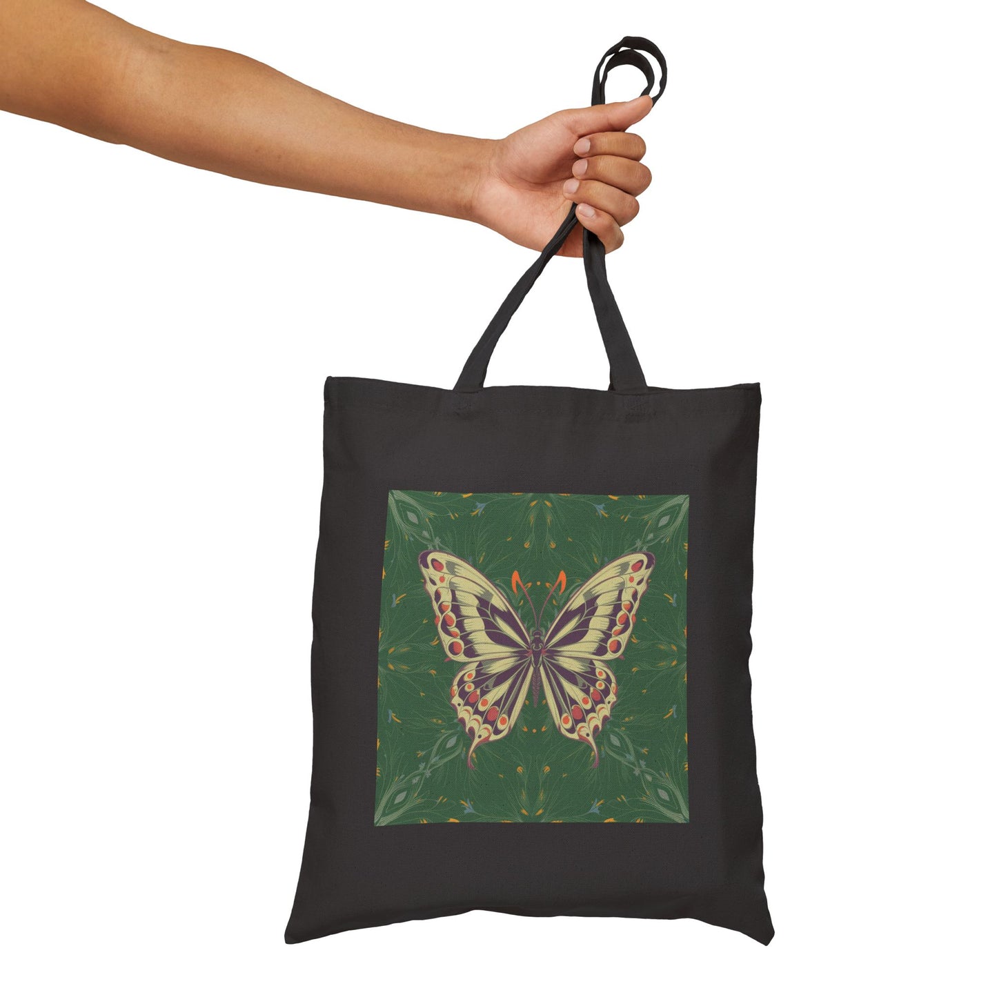 Butterfly Cotton Canvas Tote Bag