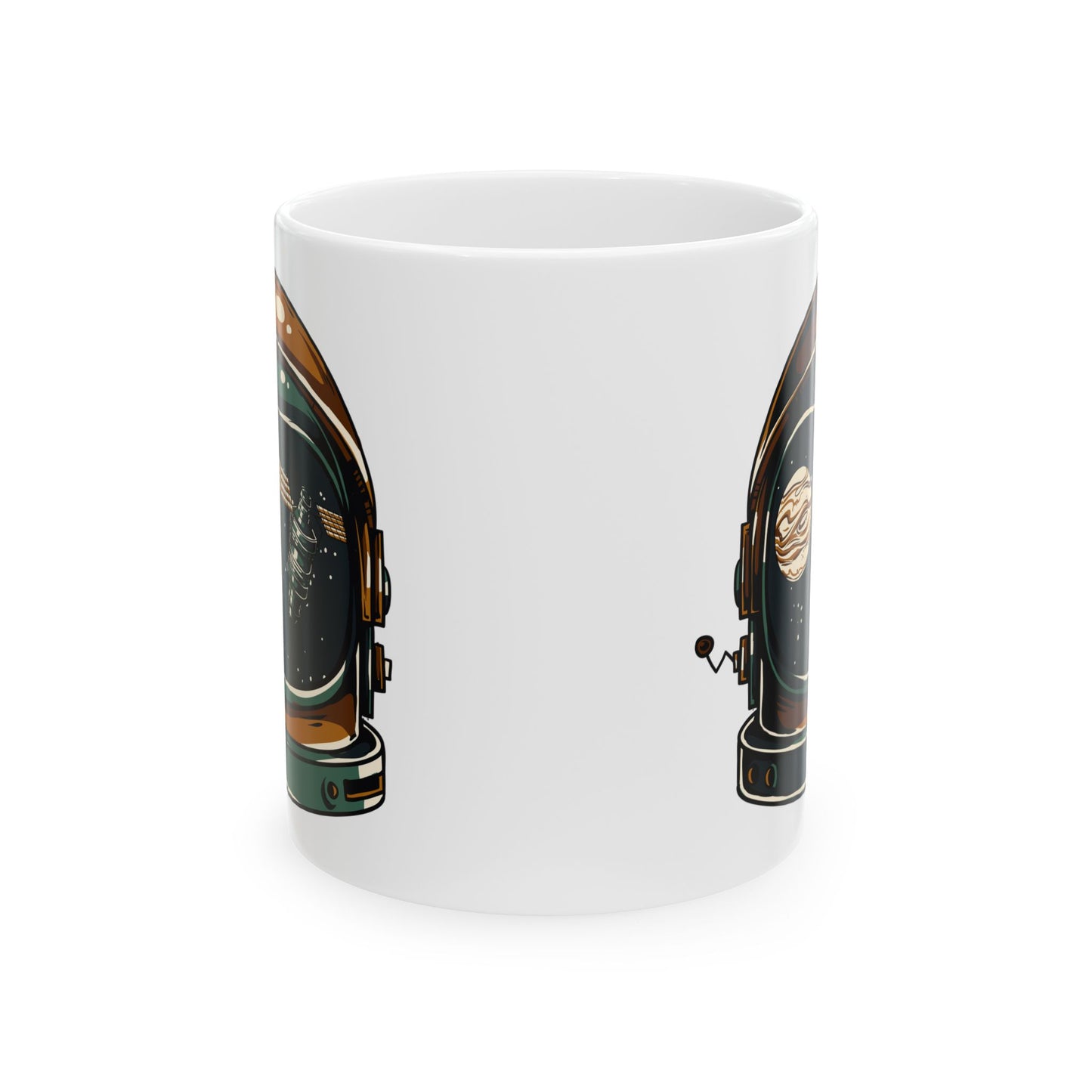 Space Helmet Astronaut Ceramic Mug 11oz