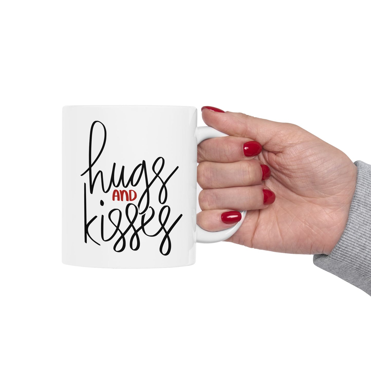 Hugs and Kisses Ceramic Mug