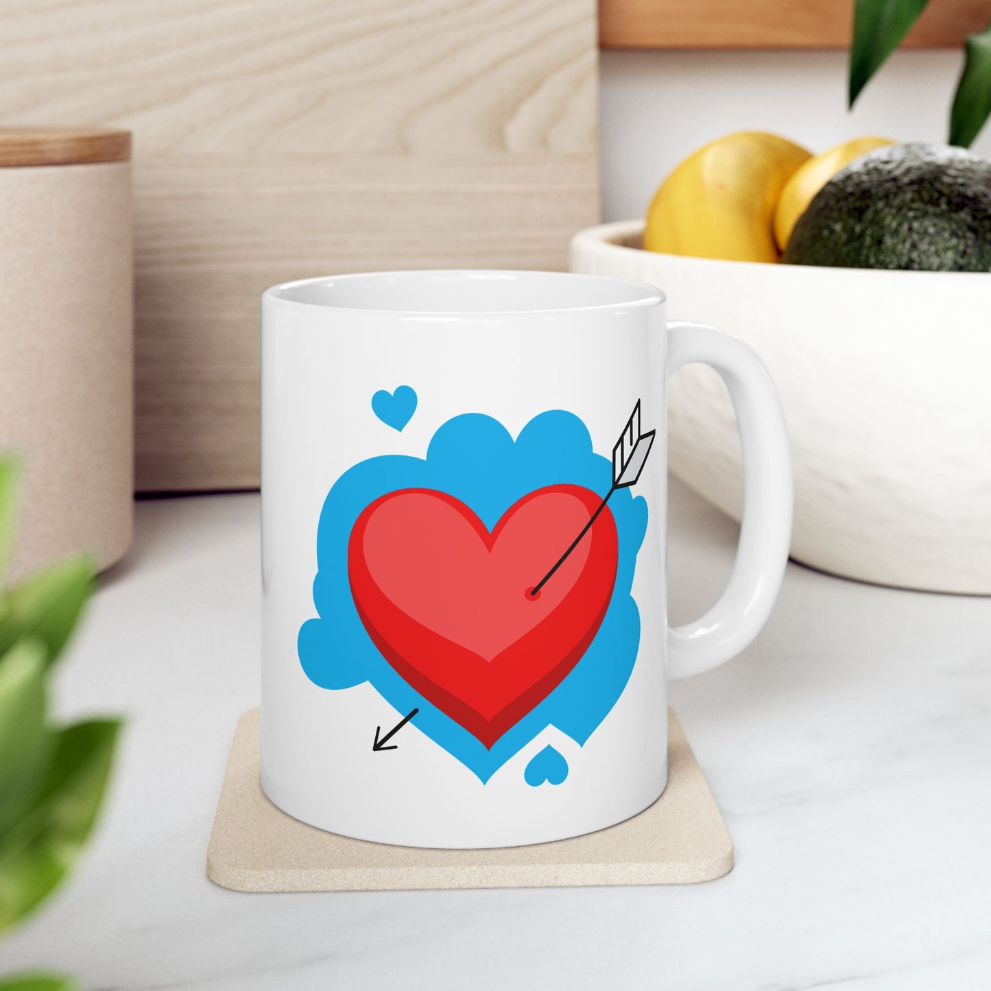 Heart Valentine Ceramic Mug 11oz