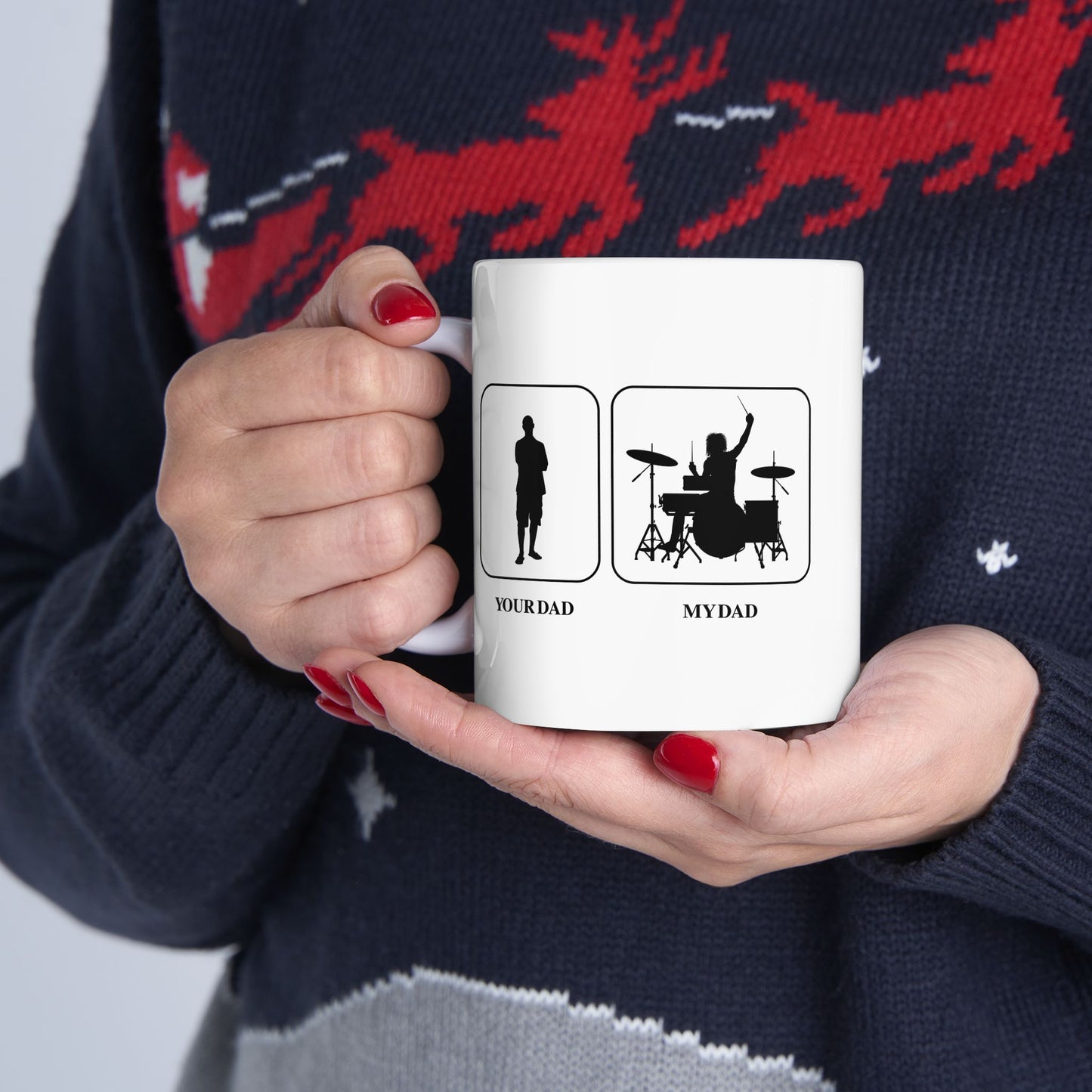 Drummer Dad Ceramic Mug