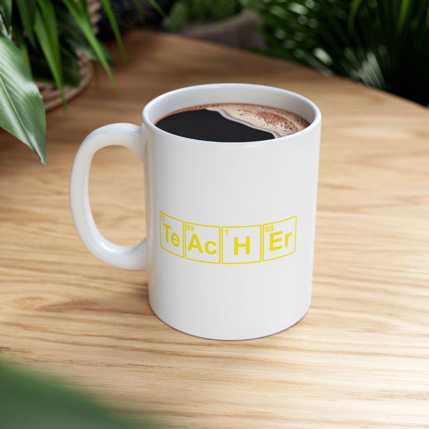 Teacher (Te Ac H Er Elements Periodic Table) Ceramic Mug 11oz