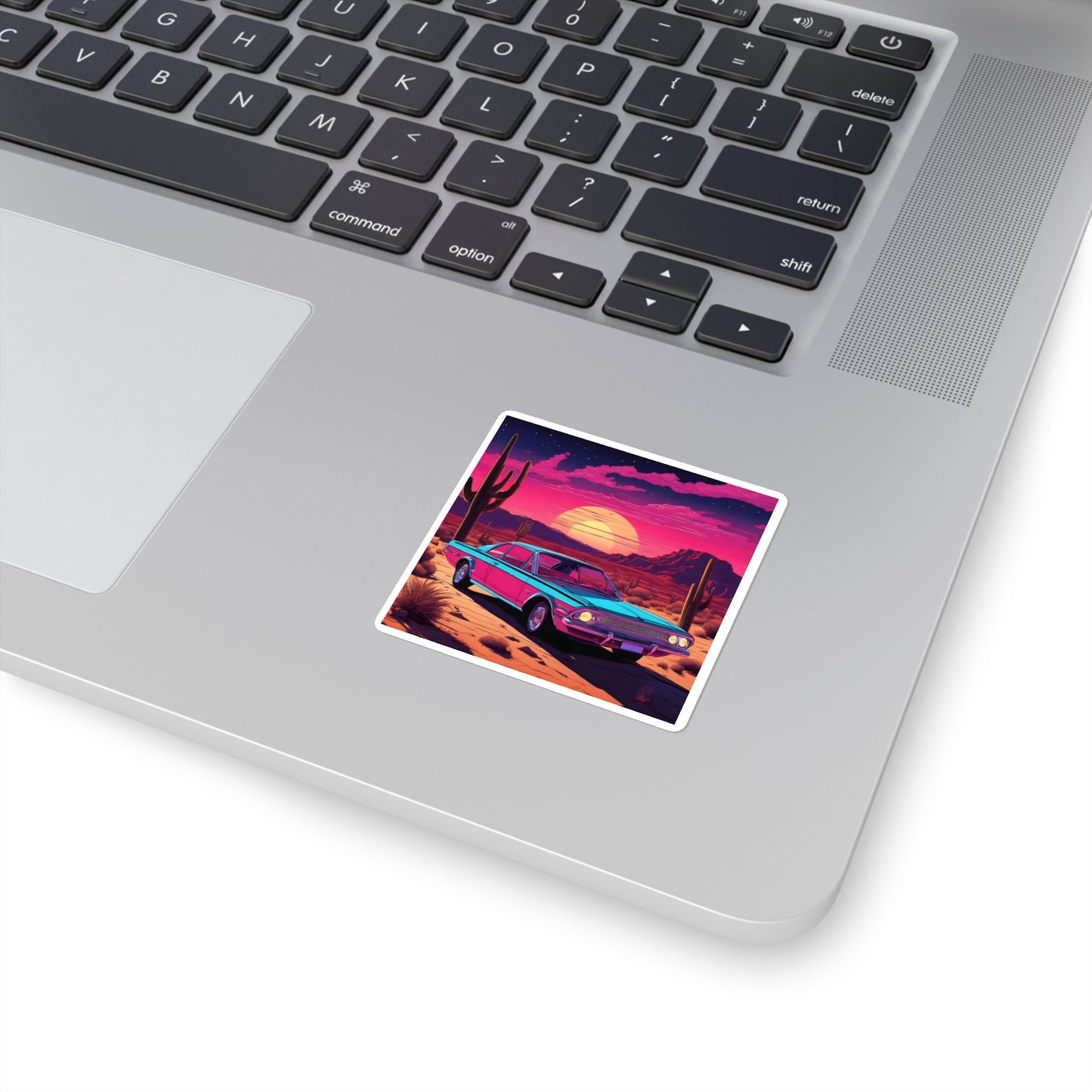 Desert Starlit Sky Synthwave Car Stickers