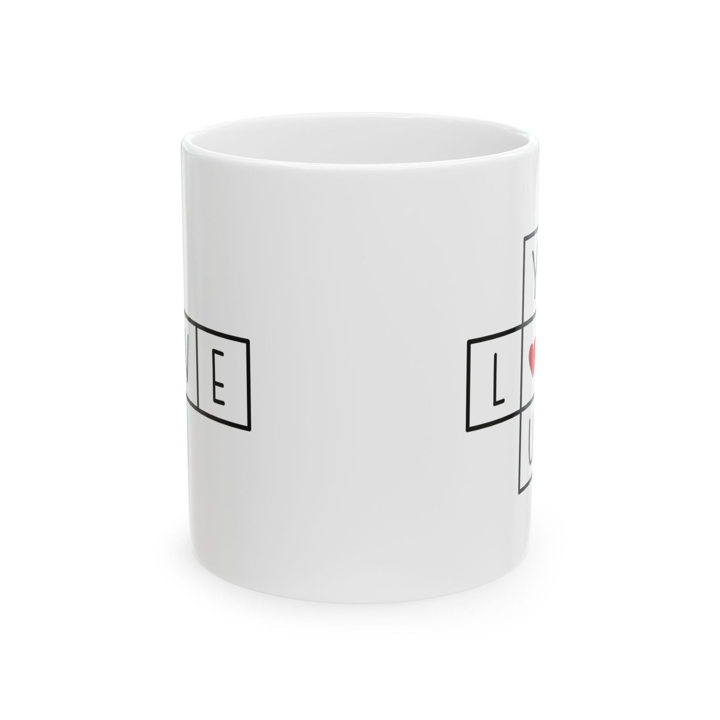 Love You Crossword Ceramic Mug