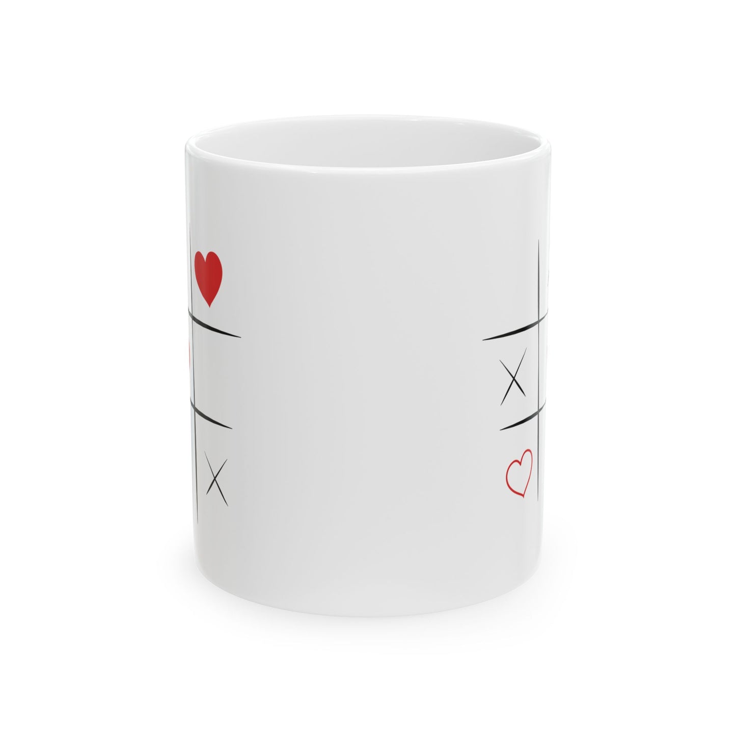 Valentine Tic-Tac-Toe Ceramic Mug