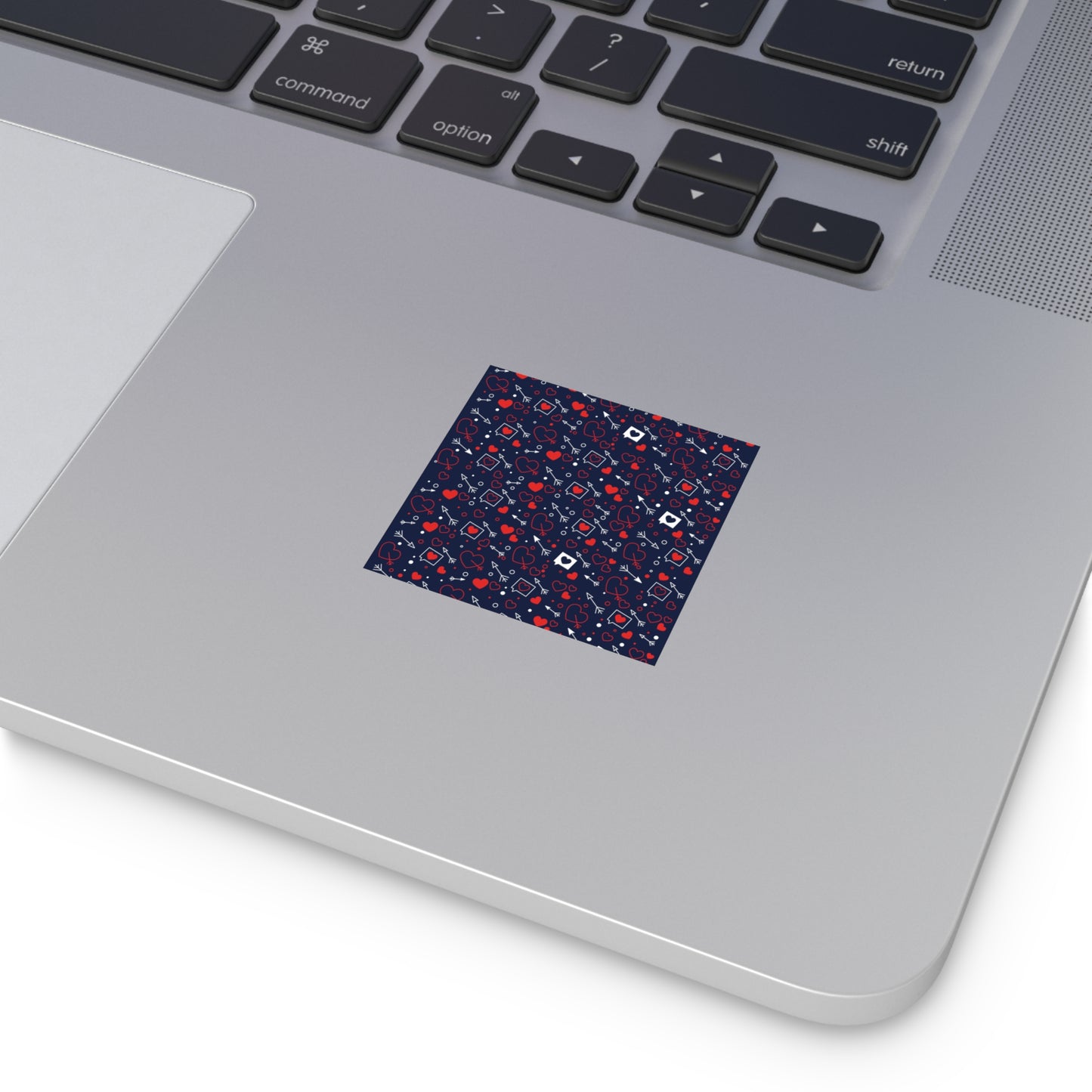 Hearts Arrow Square Vinyl Sticker