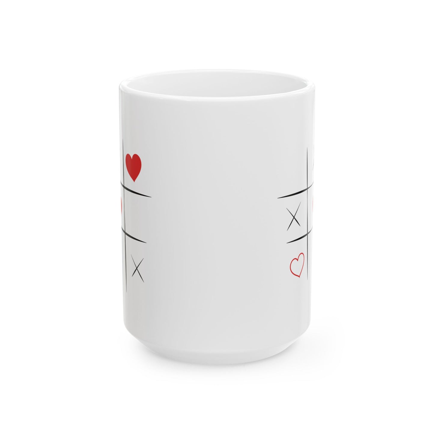 Valentine Tic-Tac-Toe Ceramic Mug
