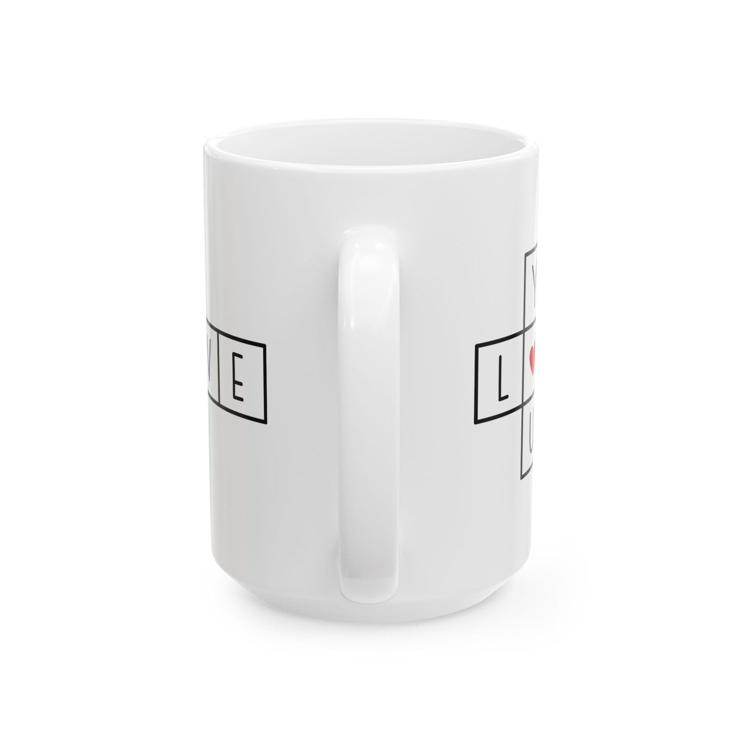 Love You Crossword Ceramic Mug