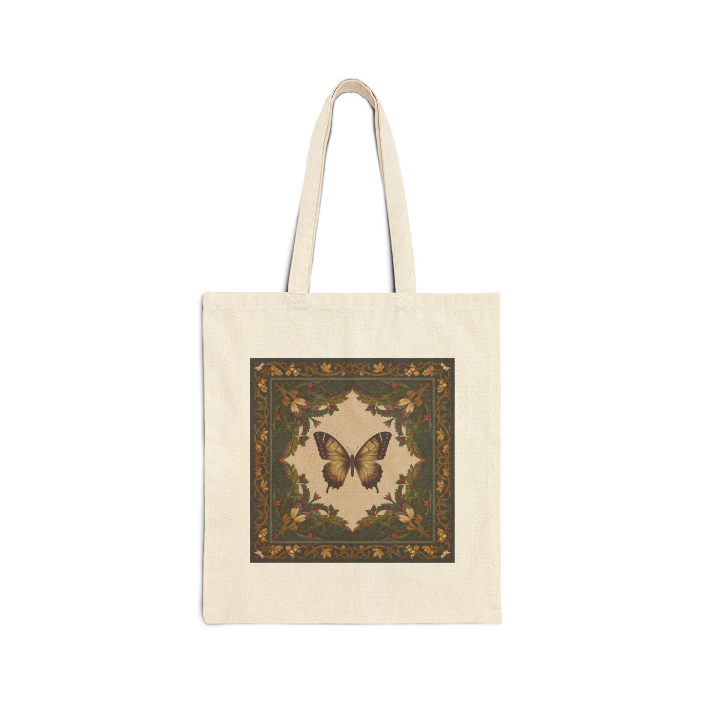 Butterfly Canvas Tote Bag, 100% Cotton Everyday Carry Bag for Shopping, Stylish Gift for Eco-Conscious Friends