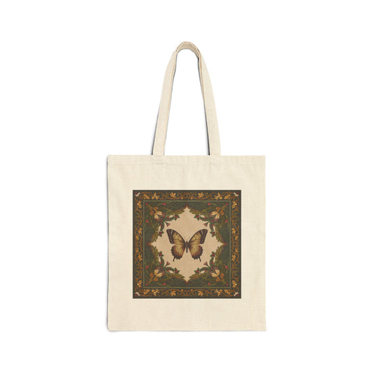 Butterfly Canvas Tote Bag, 100% Cotton Everyday Carry Bag for Shopping, Stylish Gift for Eco-Conscious Friends