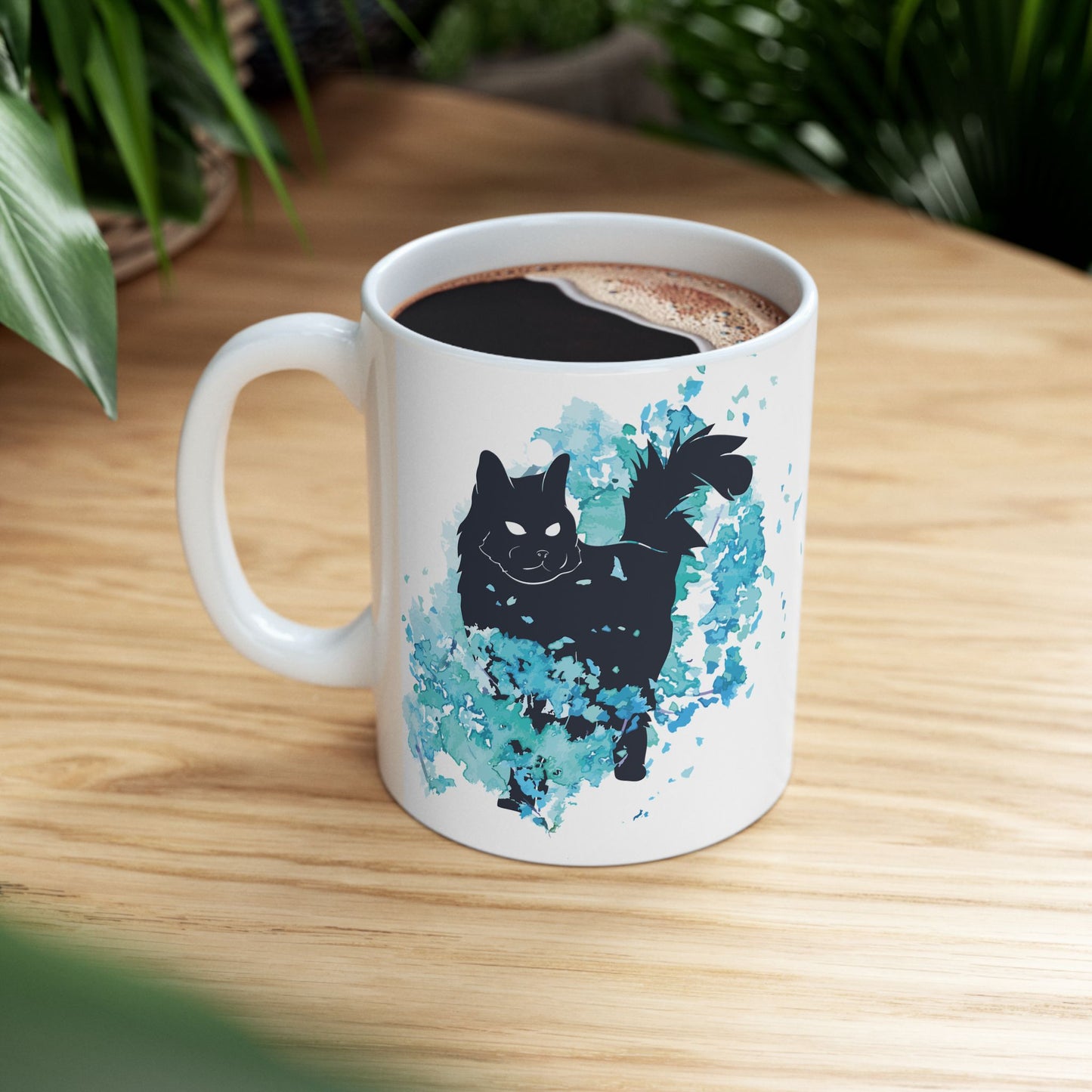 Black Cat Ceramic Mug