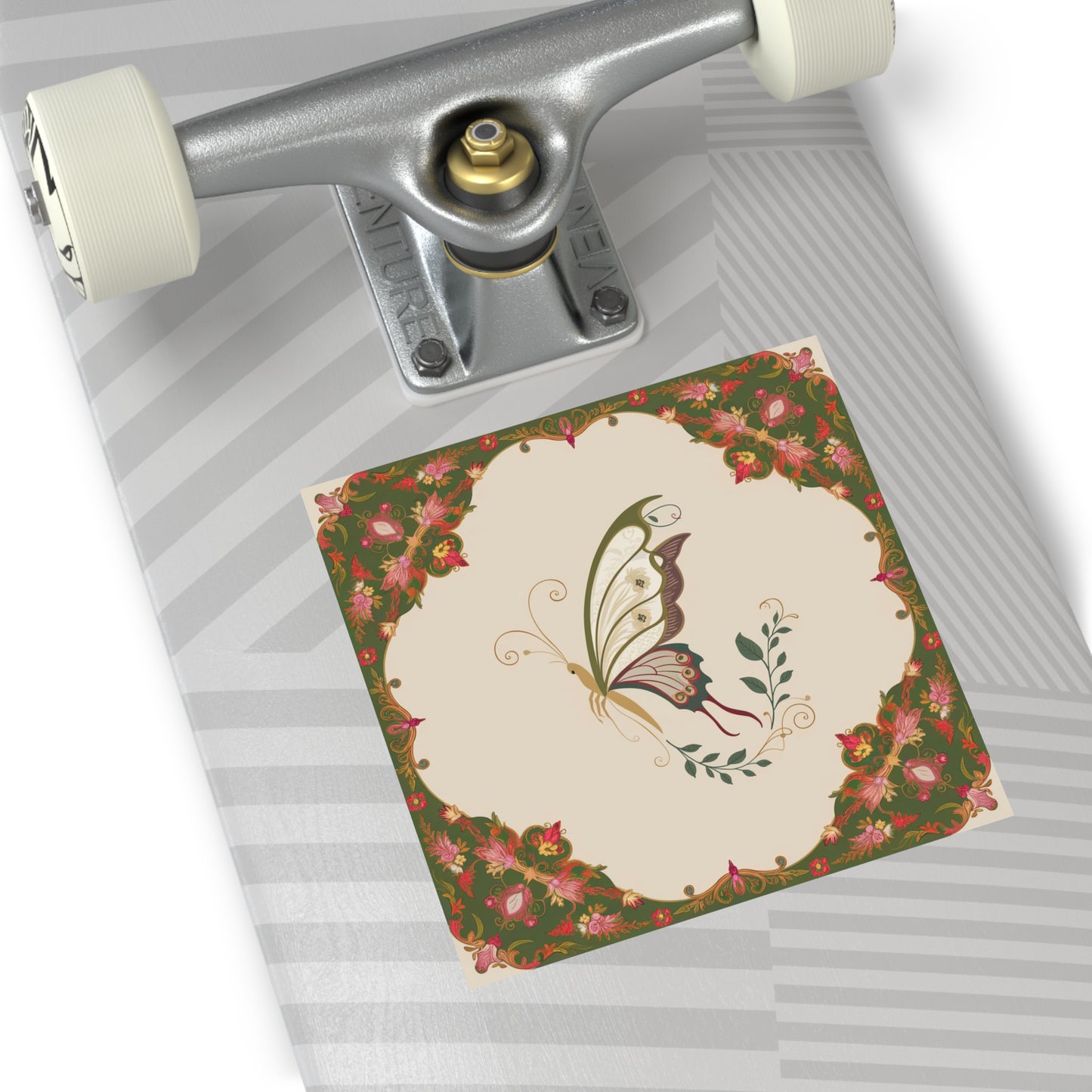 Butterfly Square Vinyl Sticker