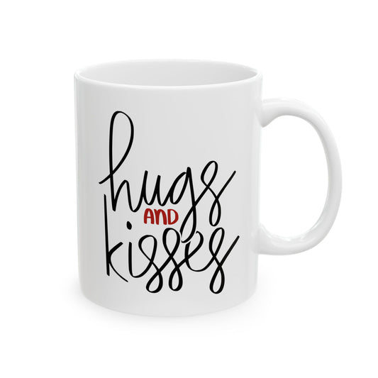 Hugs and Kisses Ceramic Mug