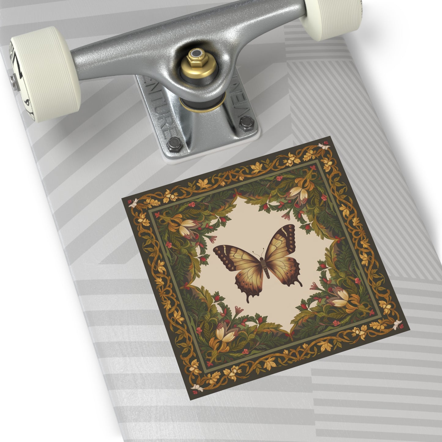Butterfly Square Vinyl Sticker