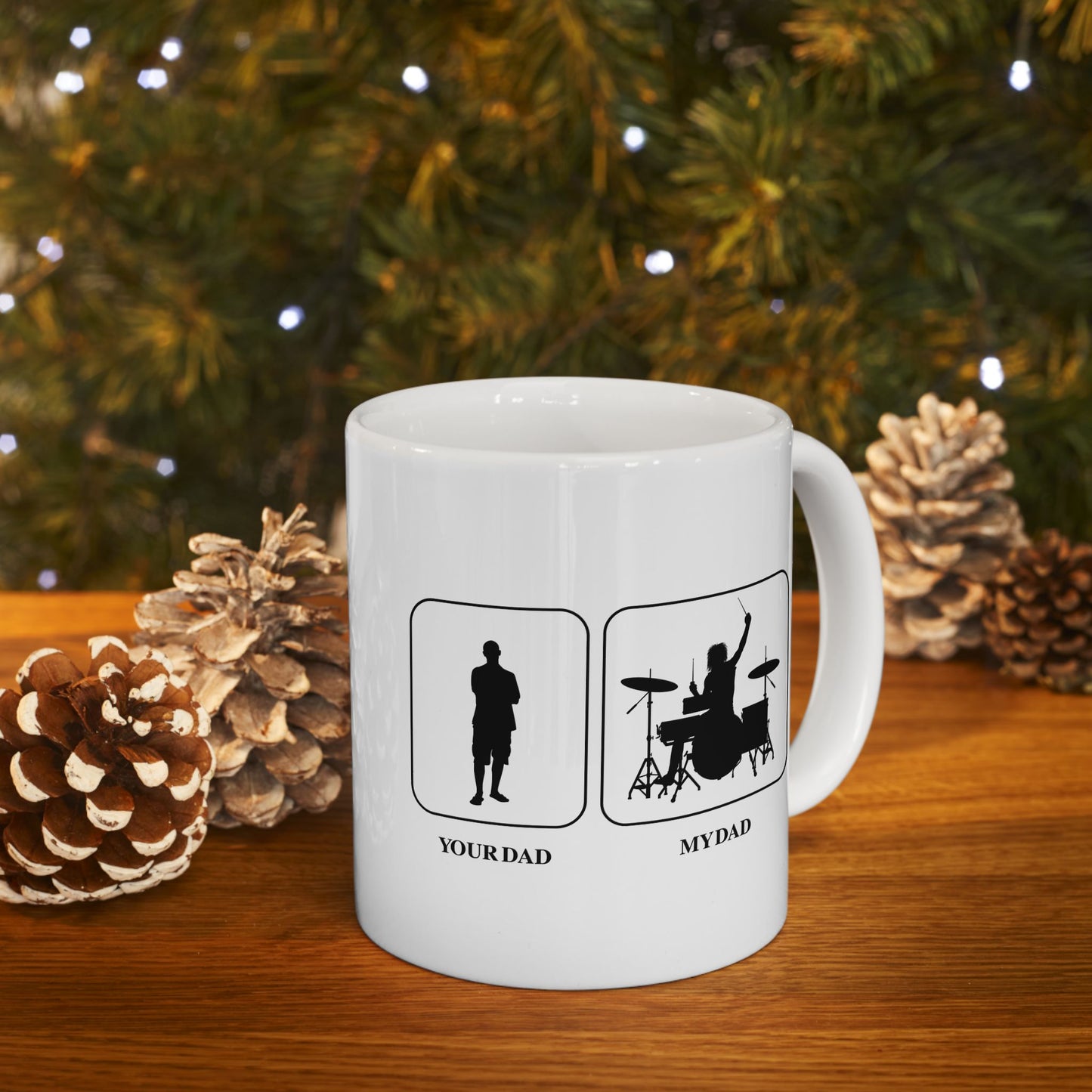 Drummer Dad Ceramic Mug