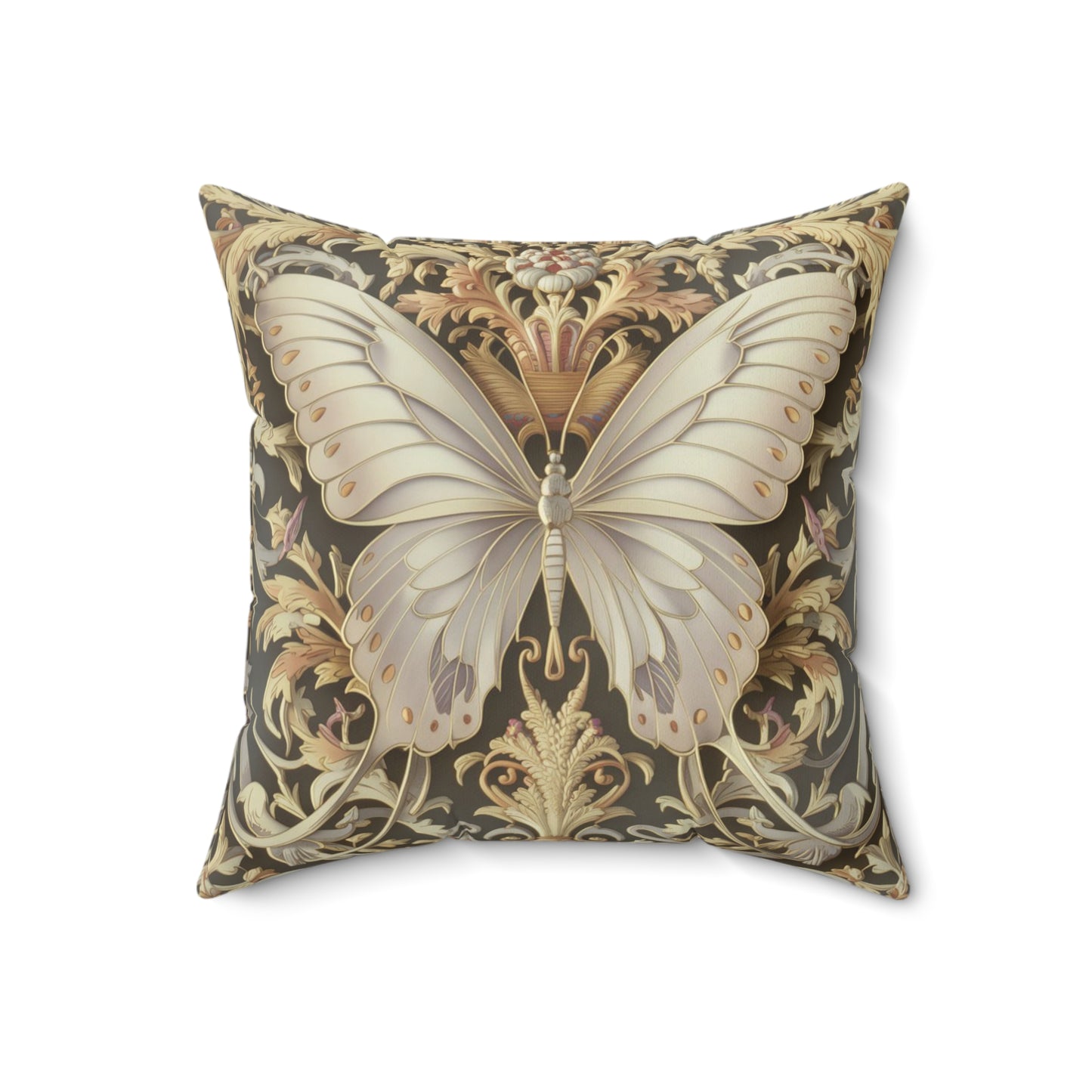 Butterfly Spun Polyester Square Pillow