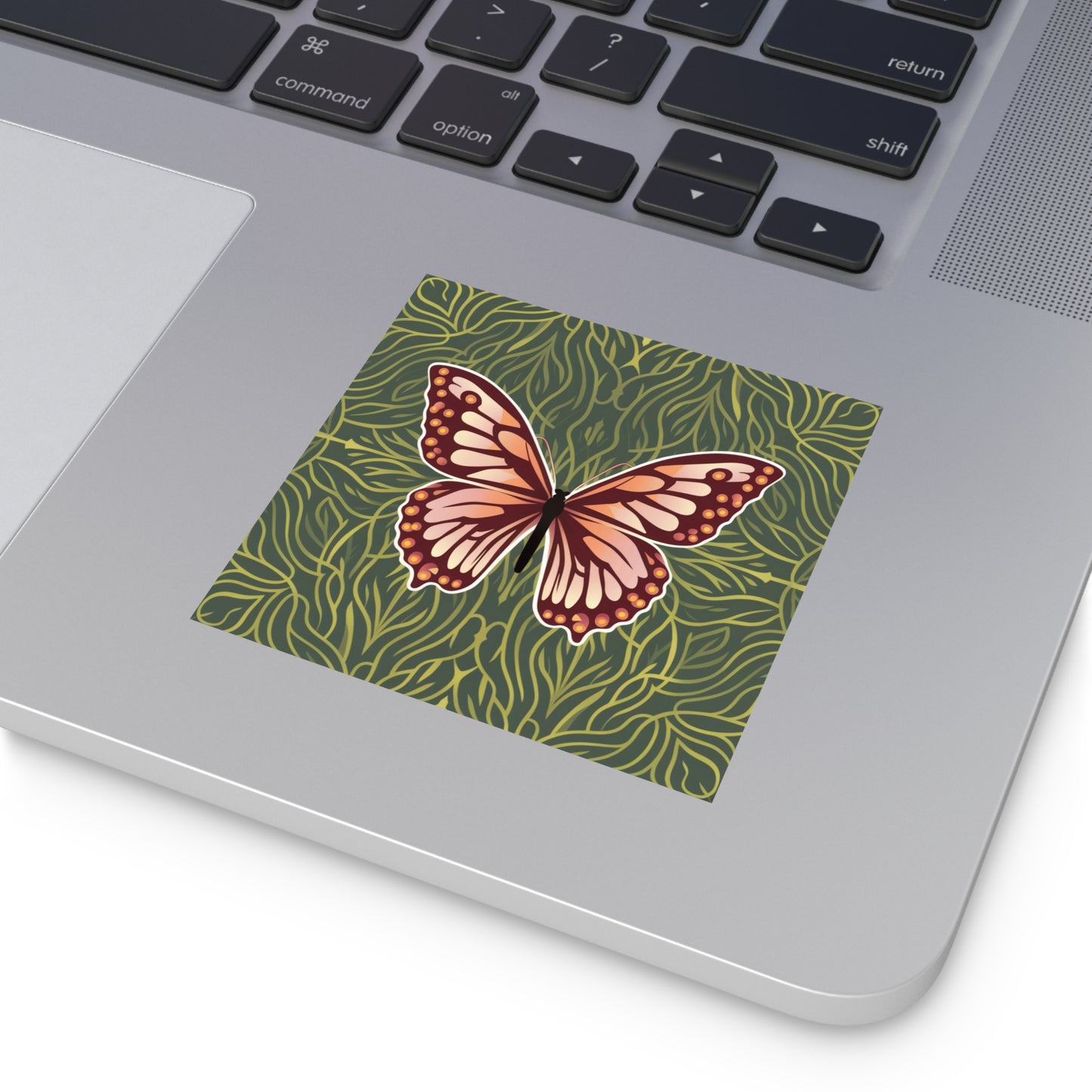 Butterfly Square Vinyl Sticker