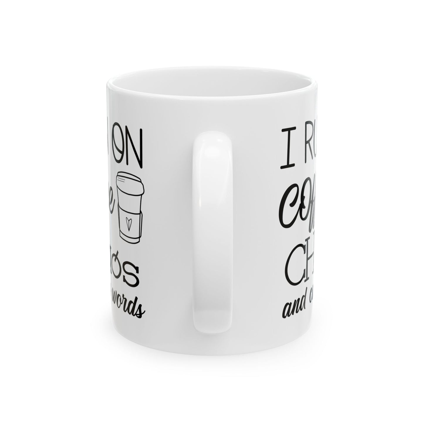 Coffee, Chaos, Cuss Words Ceramic Mug