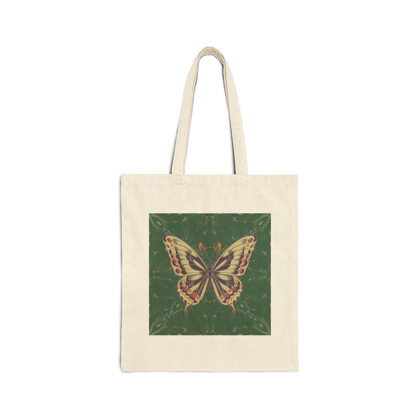 Butterfly Cotton Canvas Tote Bag